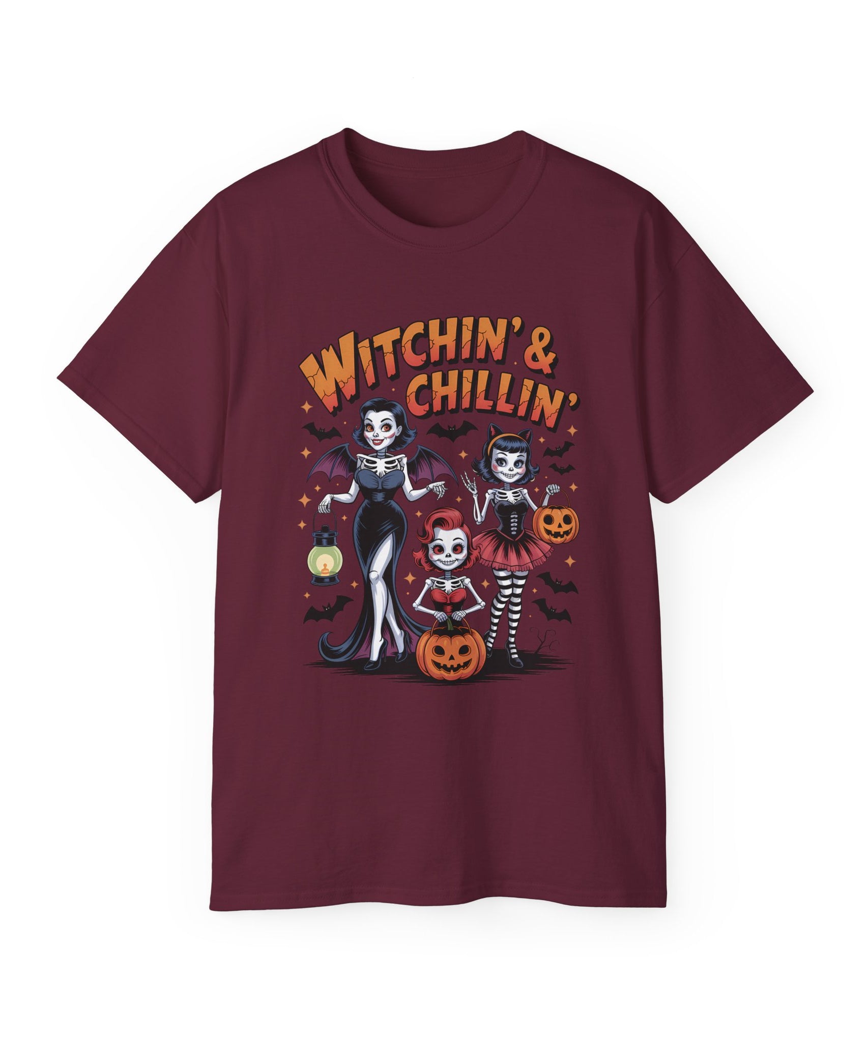 Retro Spooky Girls Halloween Tee