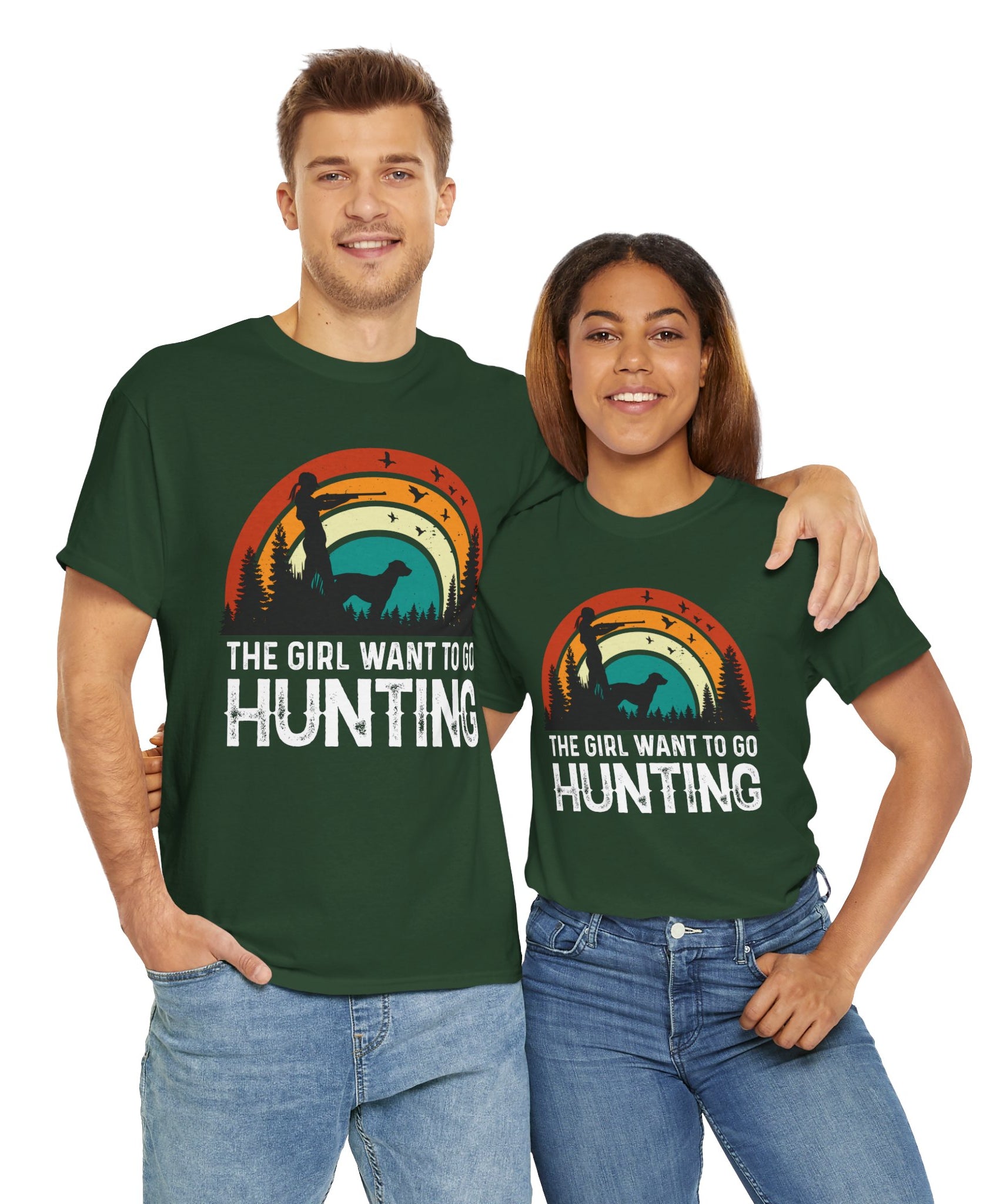 Retro Hunter Shirt – Birds & Pines