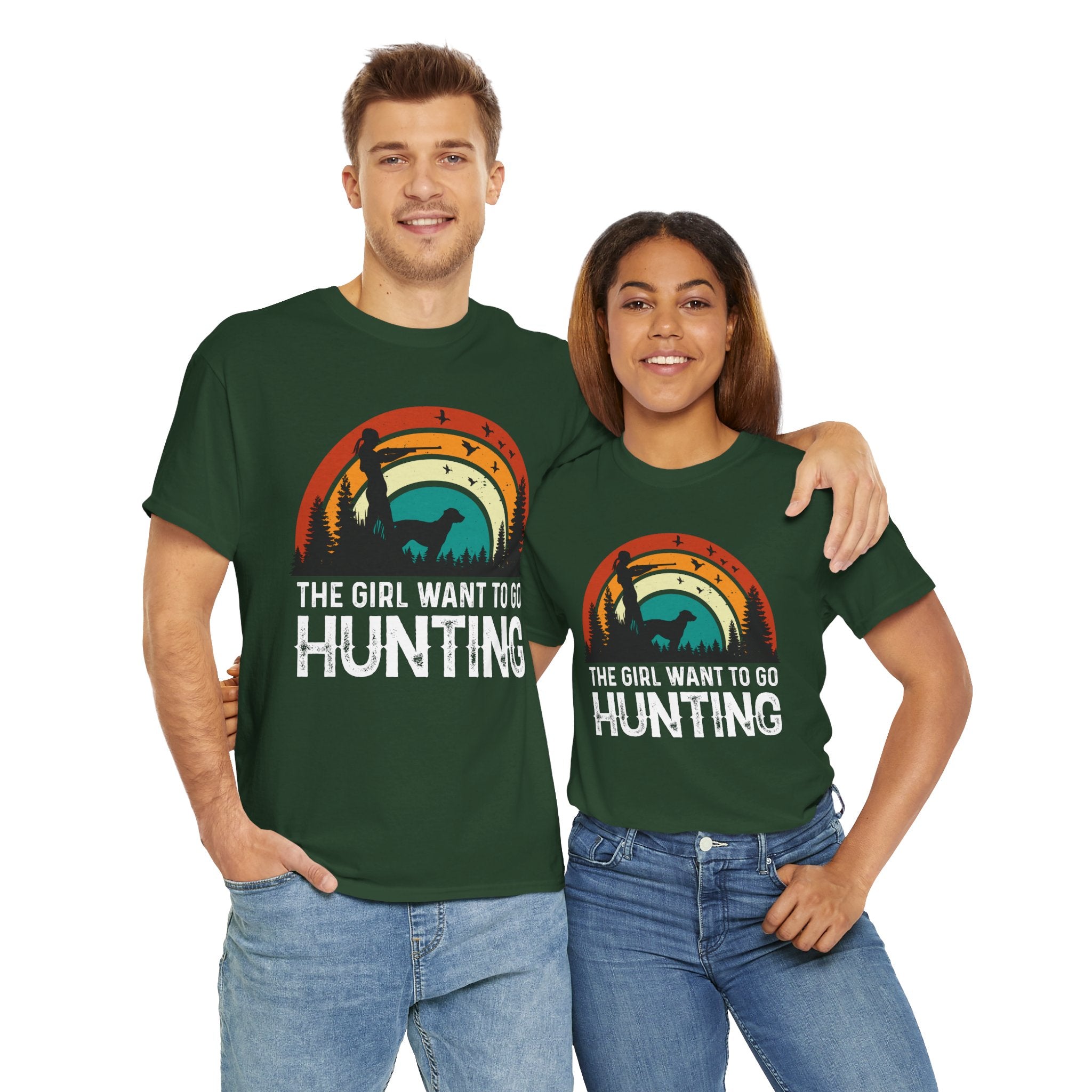 Retro Hunter Shirt – Birds & Pines