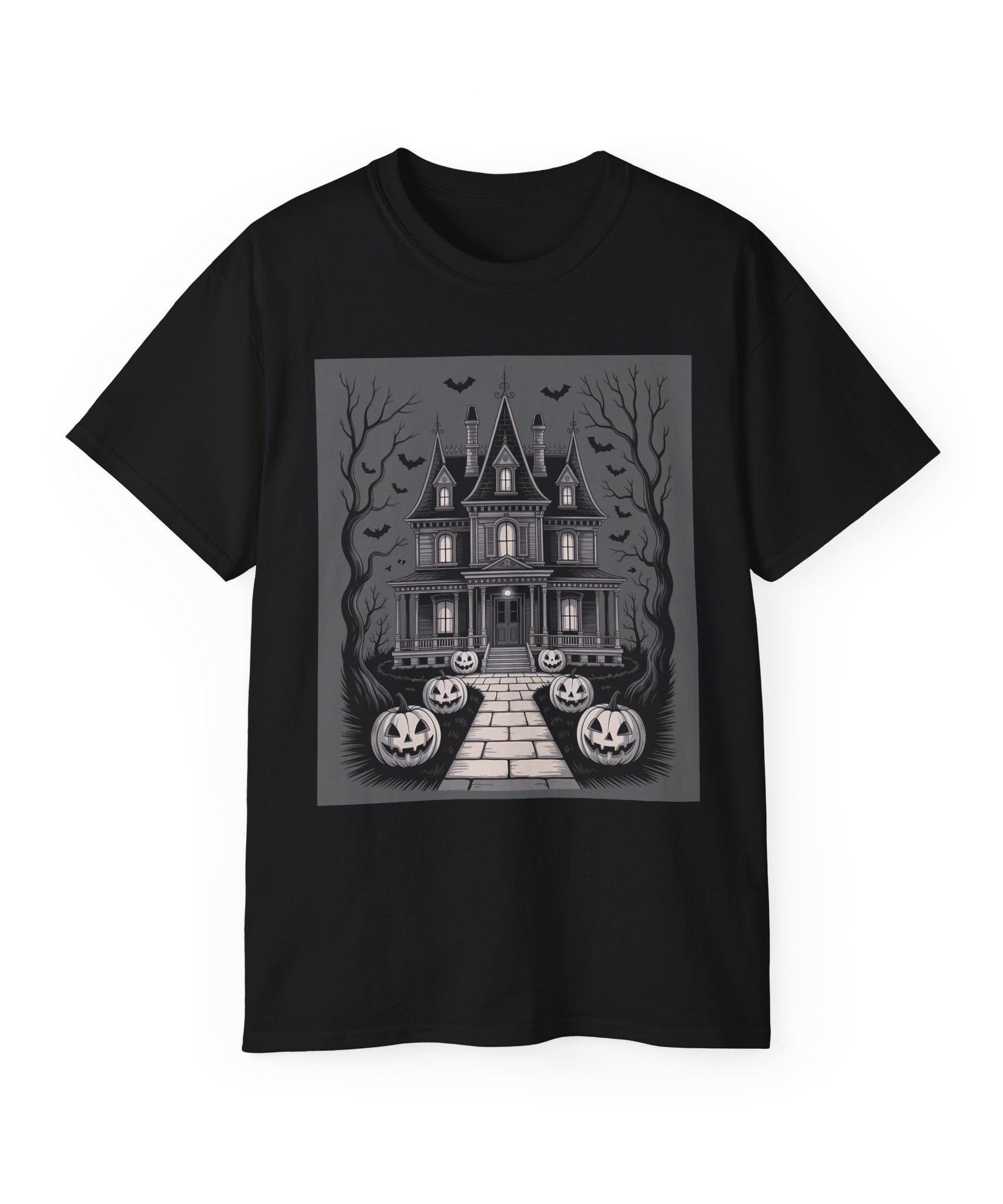 Haunted House Halloween Night Tee | Gallory Hive