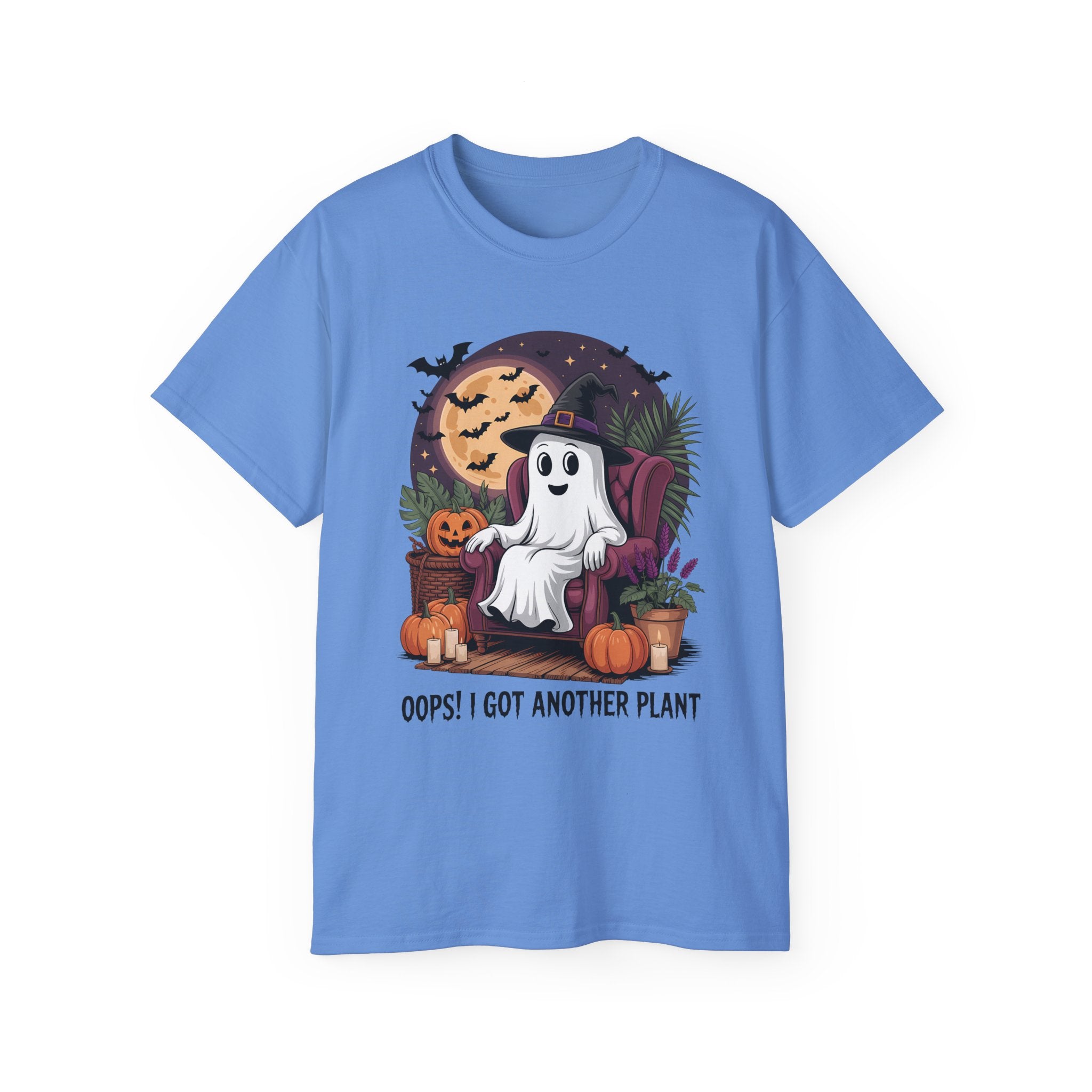 Halloween Plant Ghost Tee - Spooky Witch Design | Gallory Hive
