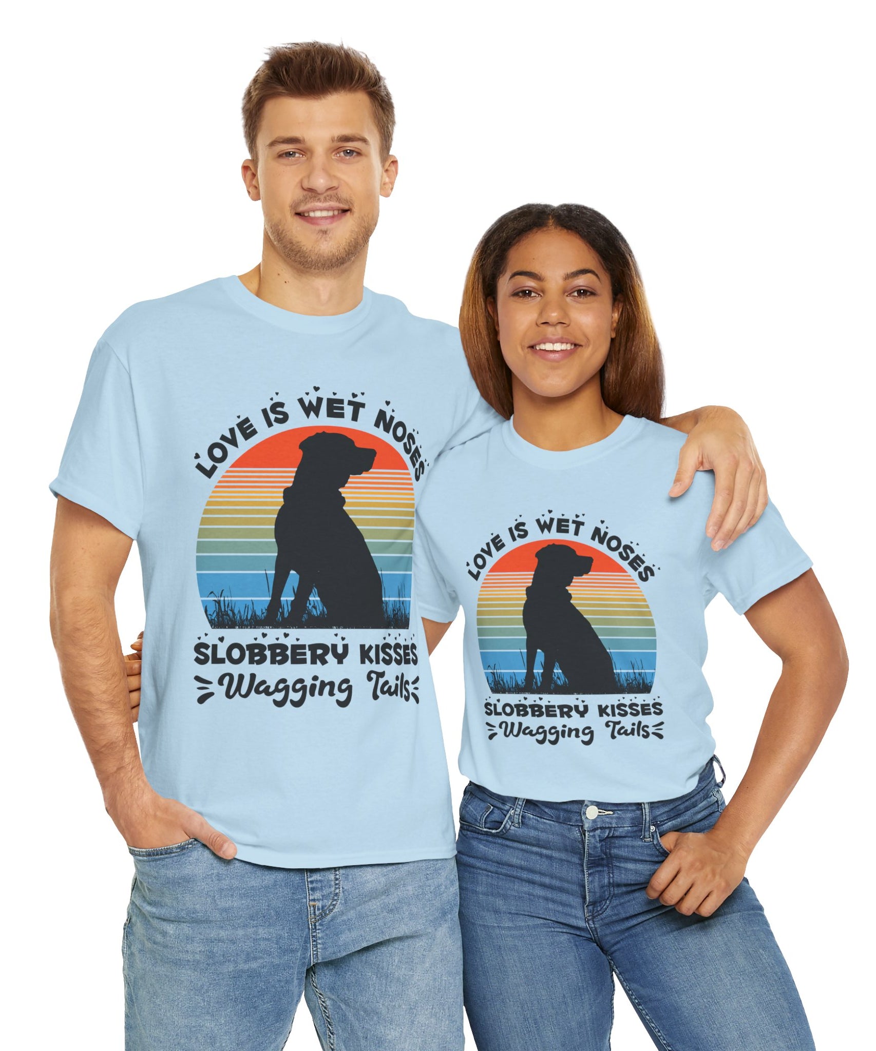 Funny Dog Lover Graphic Tee - Wet Noses