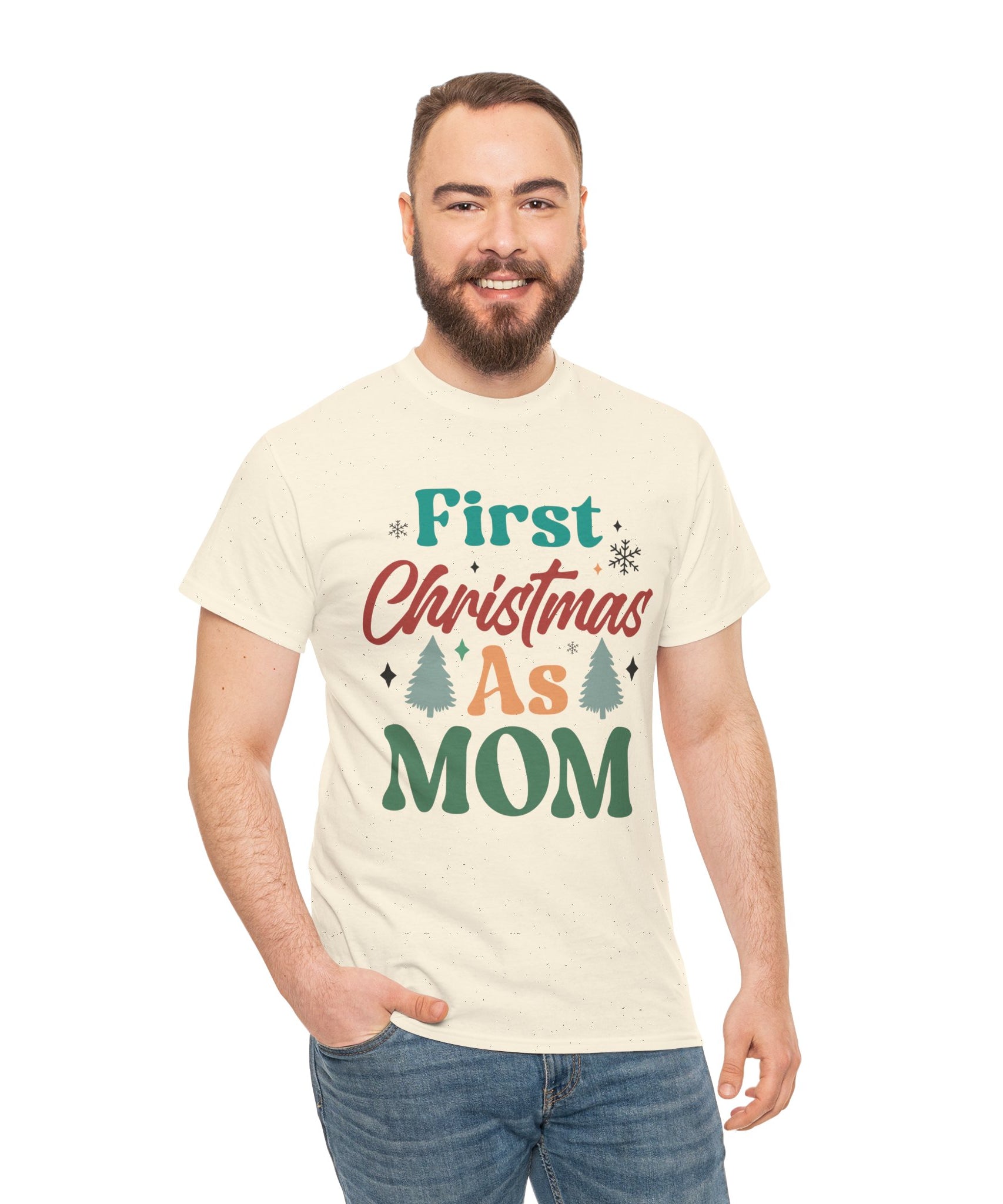 First Christmas as Mom T-Shirt | Gallory Hive