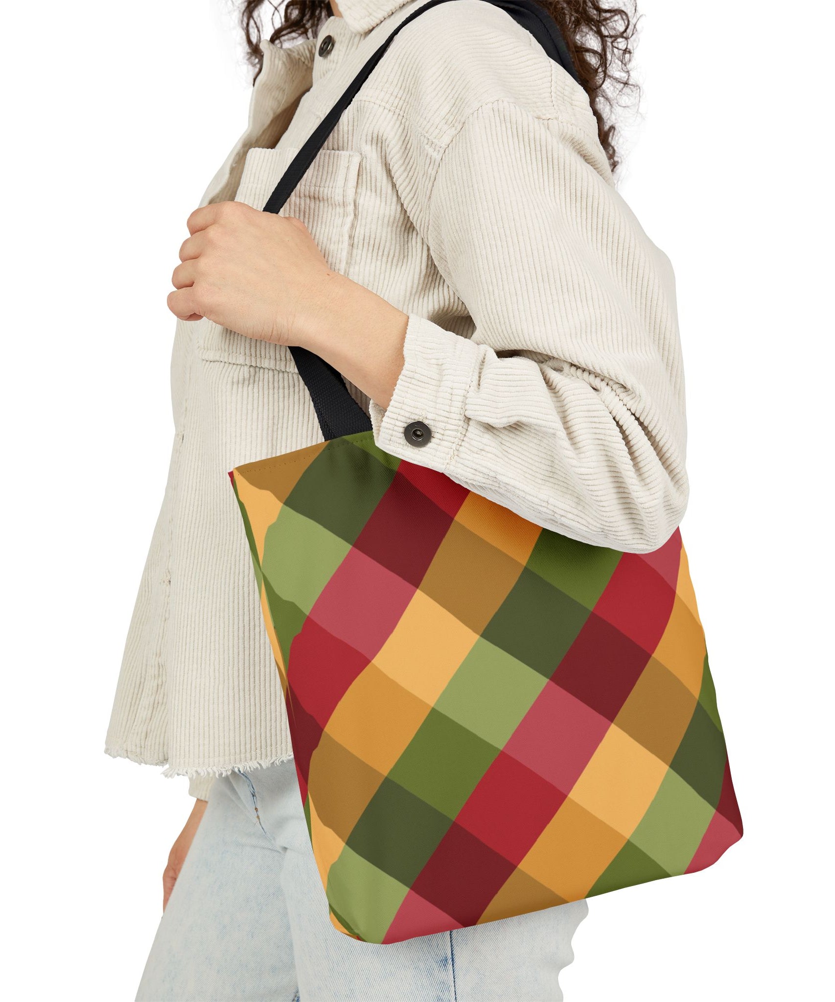 Vibrant Geometric Angle Design Canvas Tote | Gallory Hive