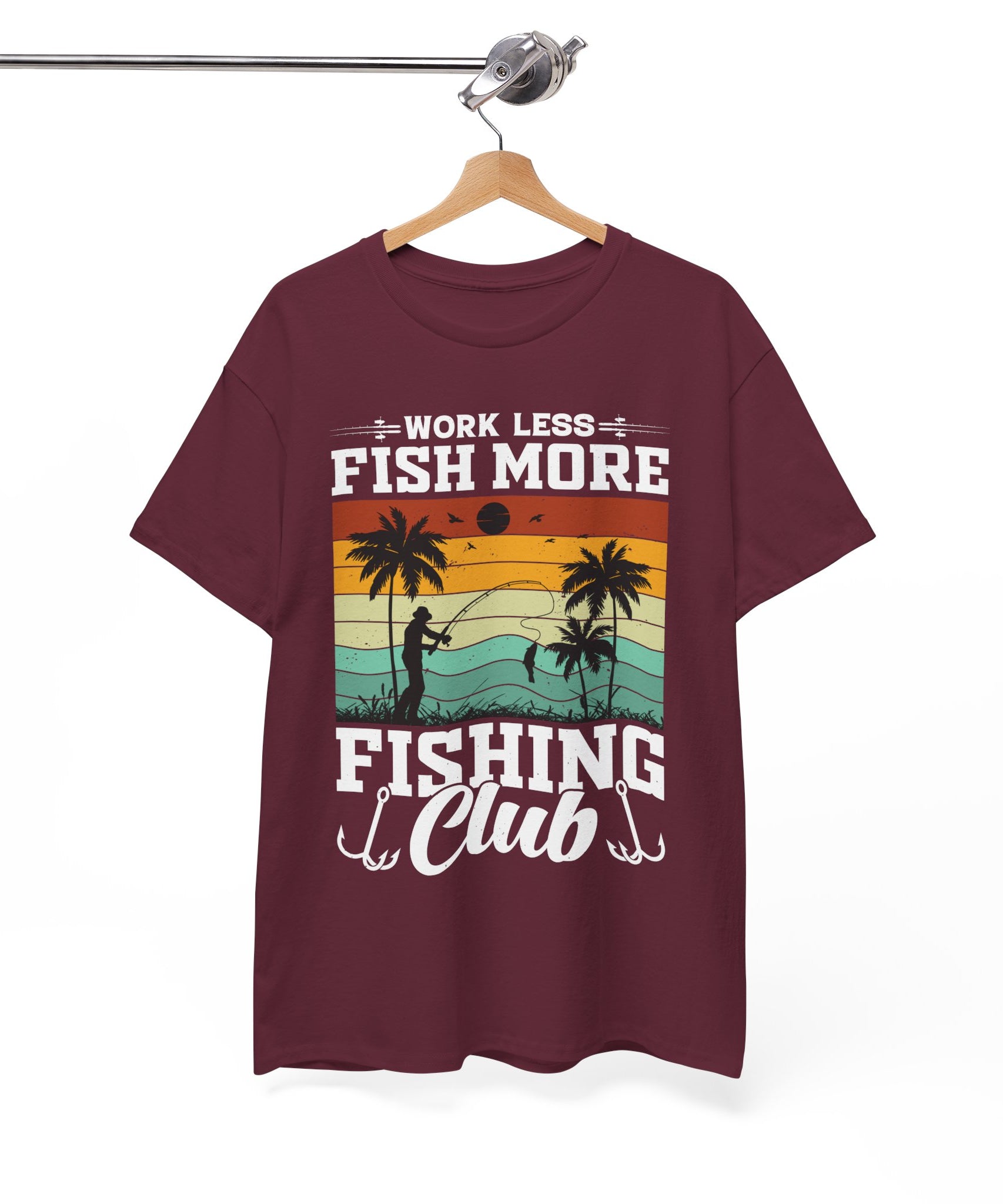 Retro Fisherman Sunset T-Shirt | Gallory Hive