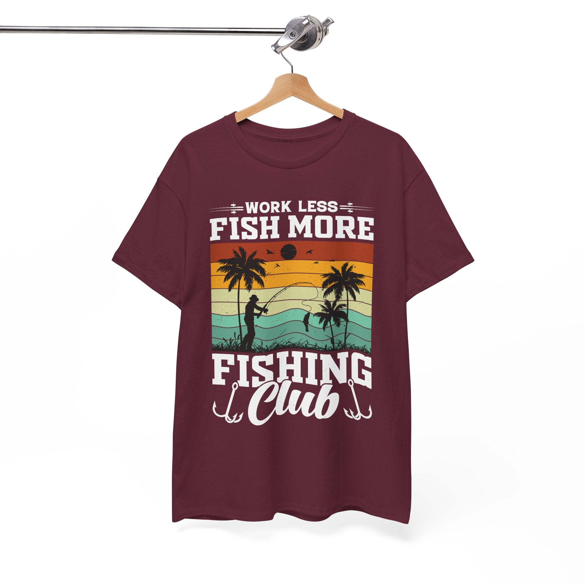 Retro Fisherman Sunset T-Shirt | Gallory Hive