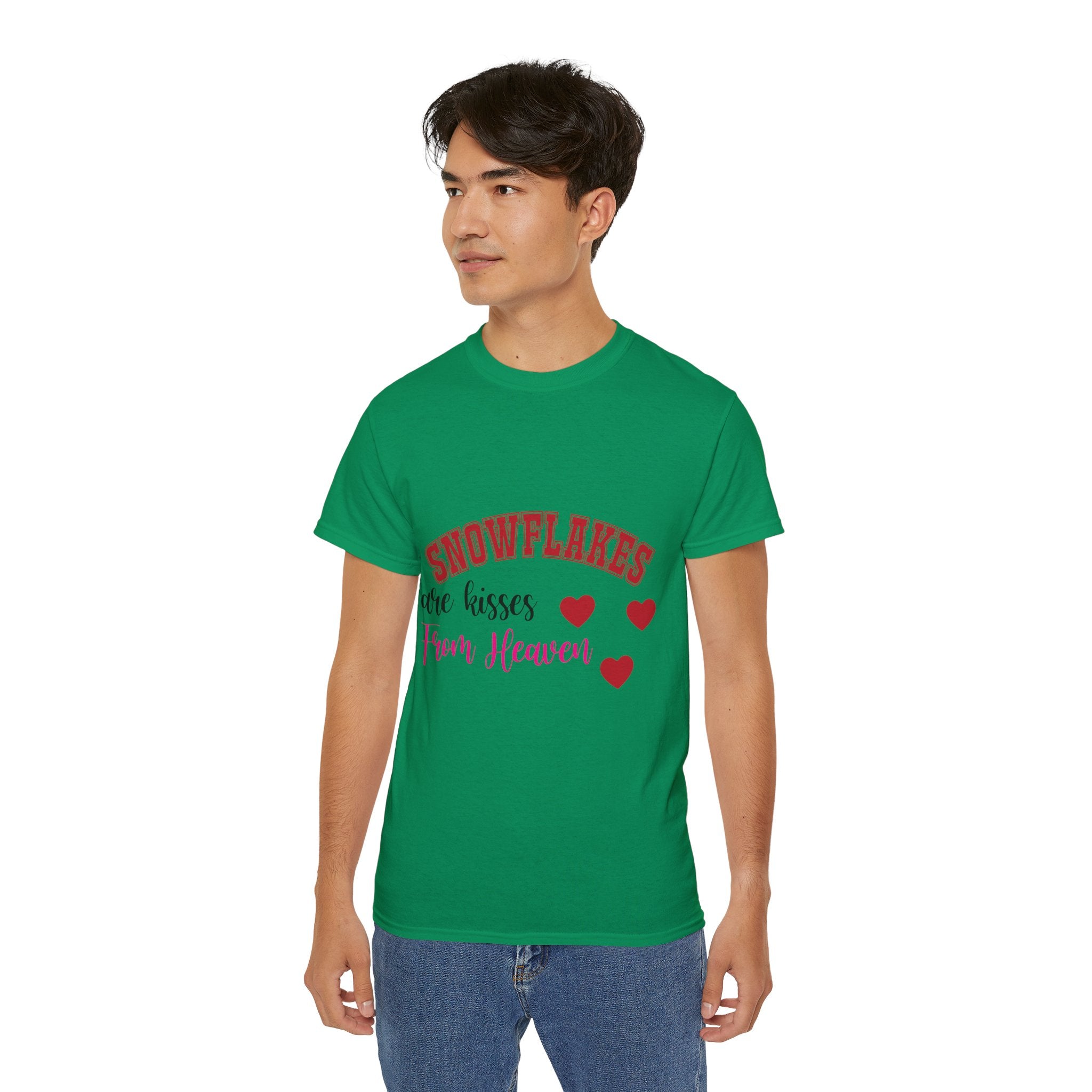 Snowflakes & Hearts Christmas T-Shirt | Gallory Hive