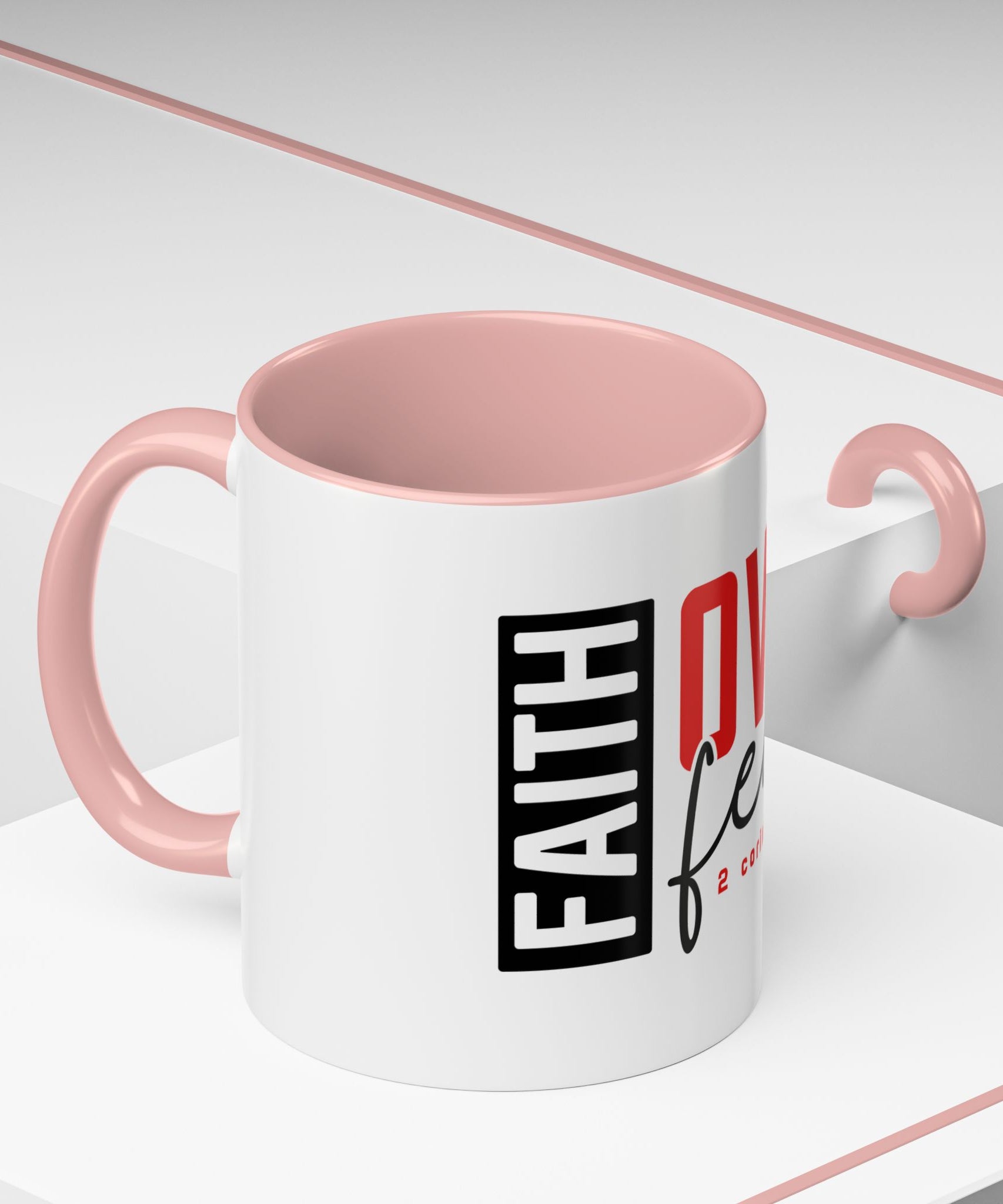 Faith Scripture Accent Coffee Mug | Gallory Hive