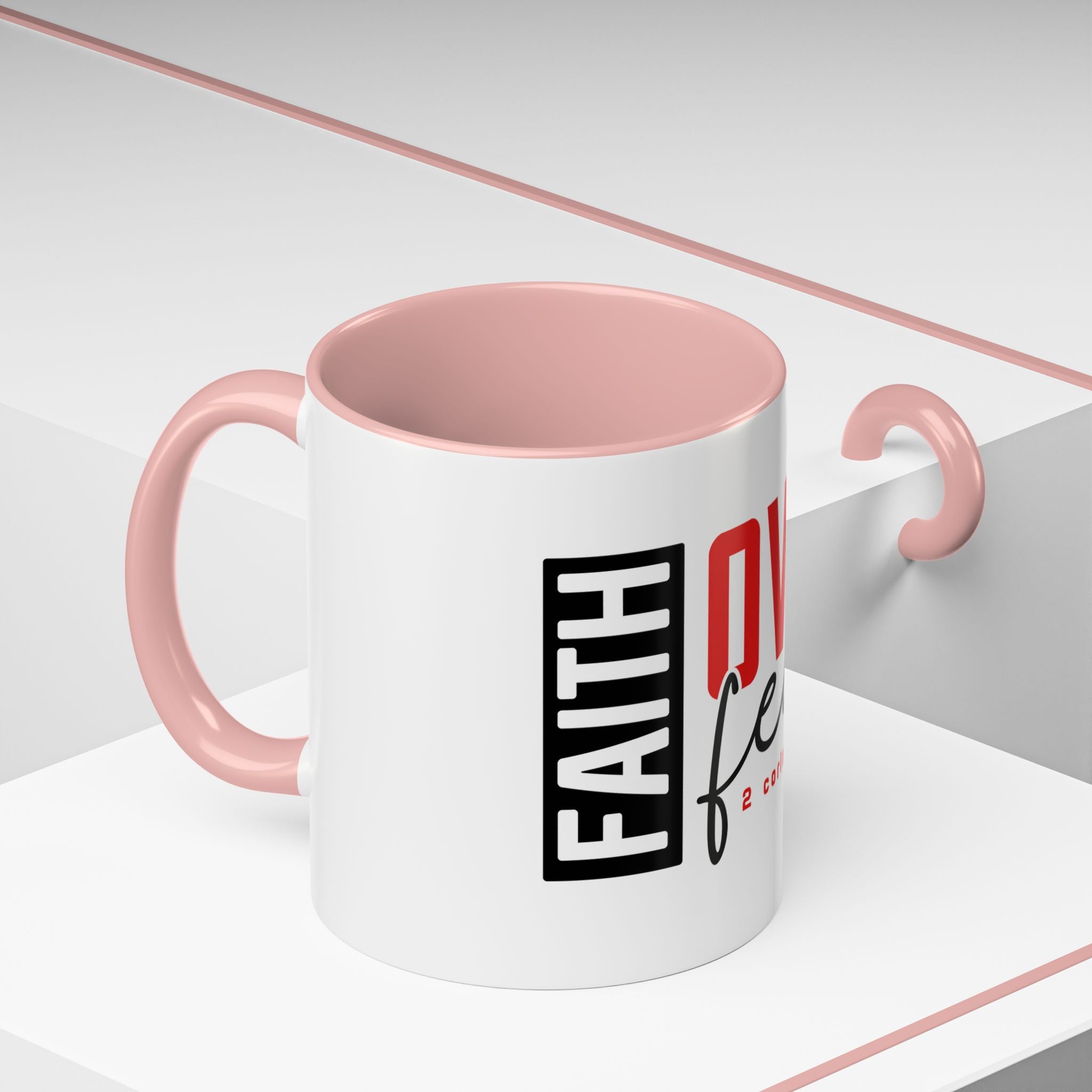 Faith Scripture Accent Coffee Mug | Gallory Hive