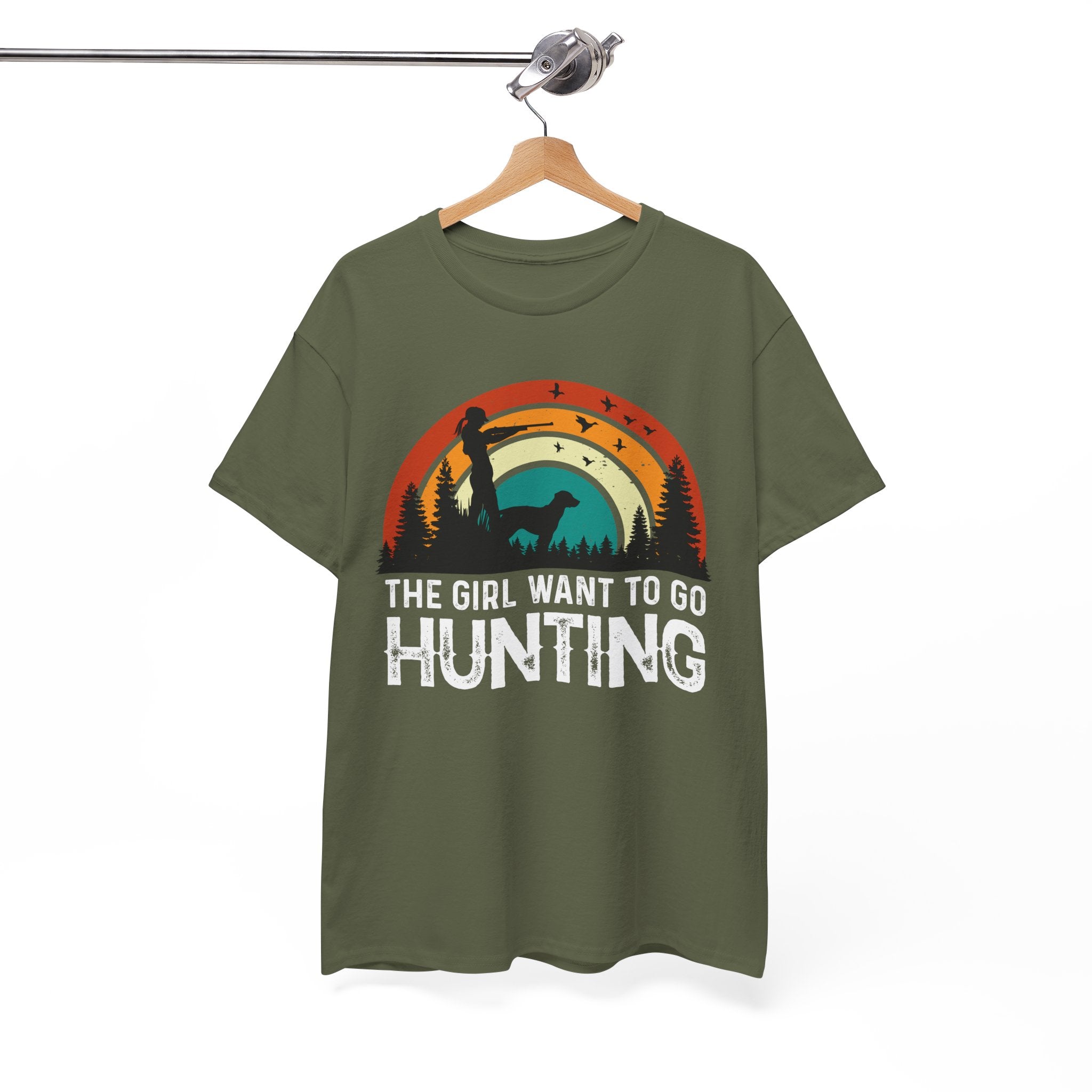 Retro Hunter Shirt – Birds & Pines | Gallory Hive