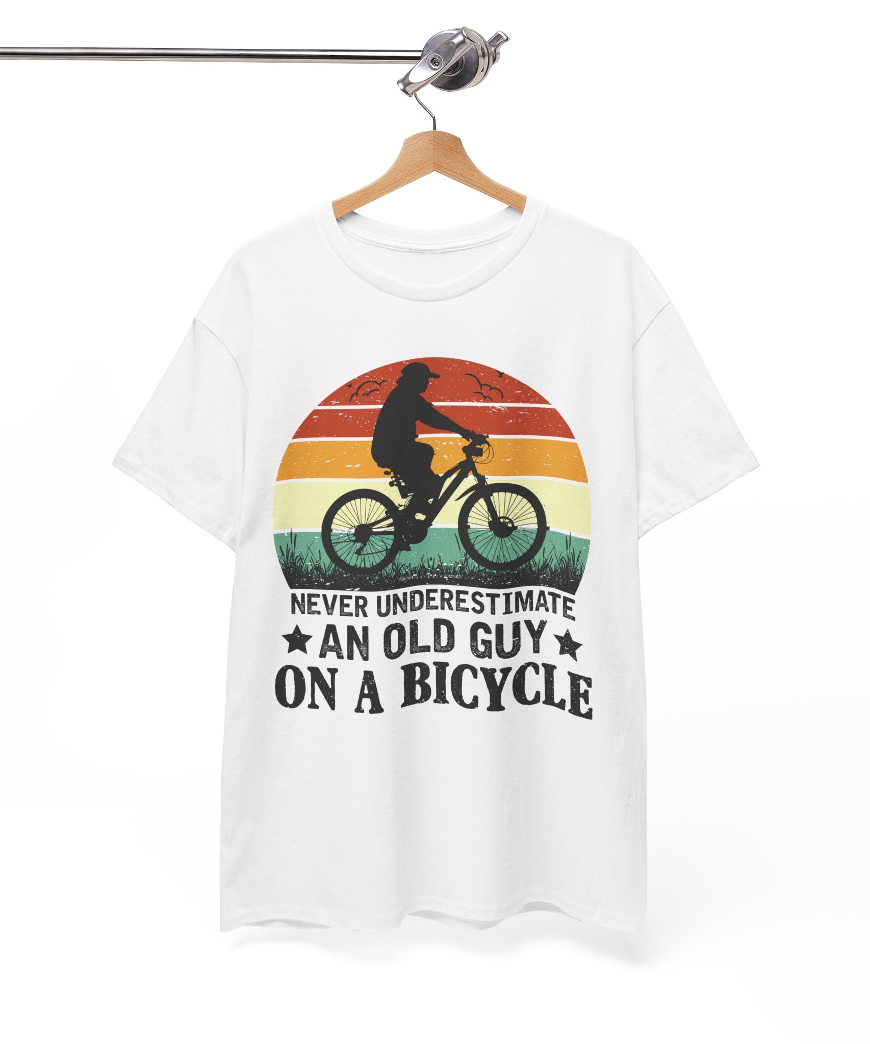 Retro Old Guy On Bicycle Shirt | Gallory Hive