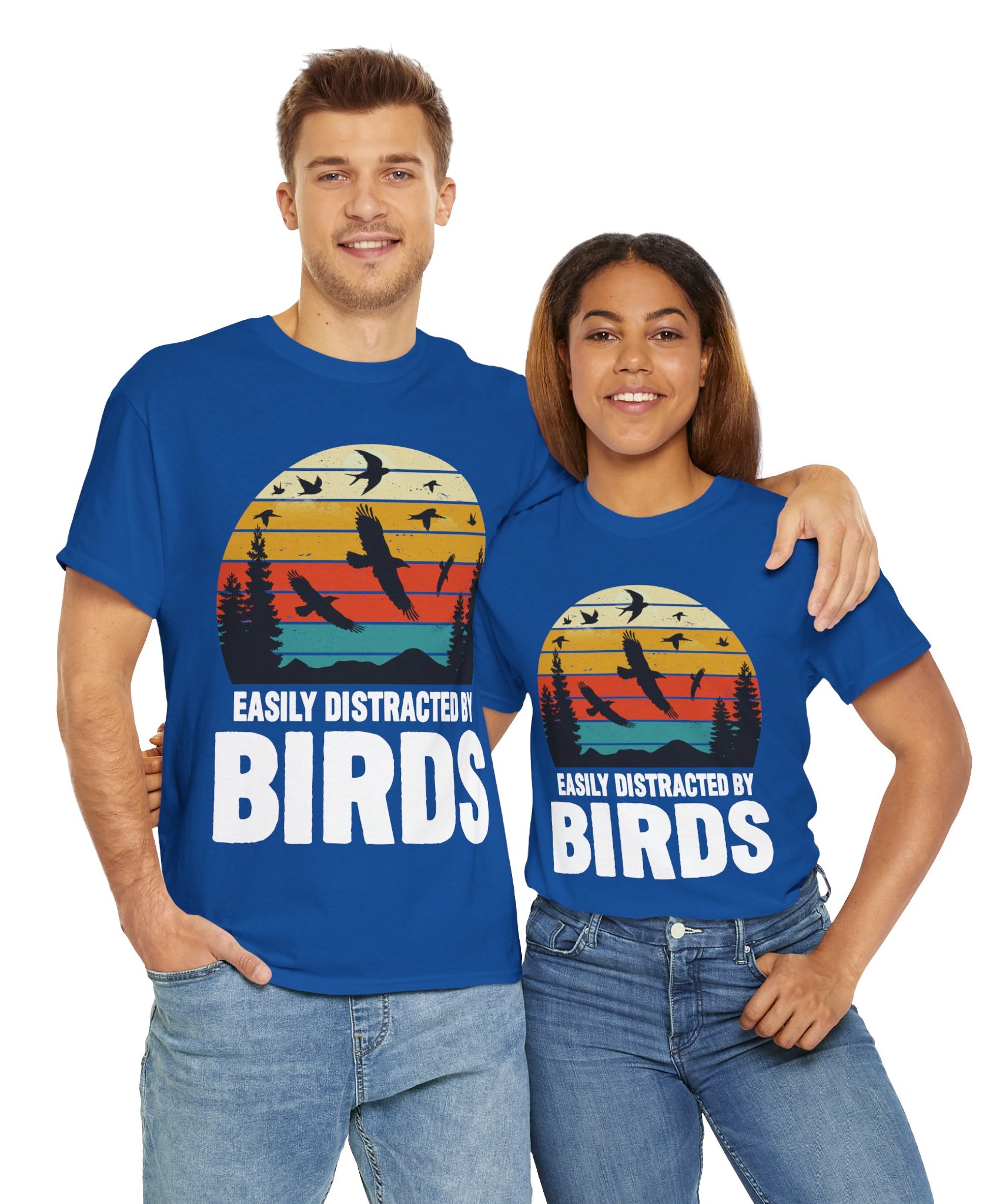 Retro Birds Lover Tee - Distracted Design