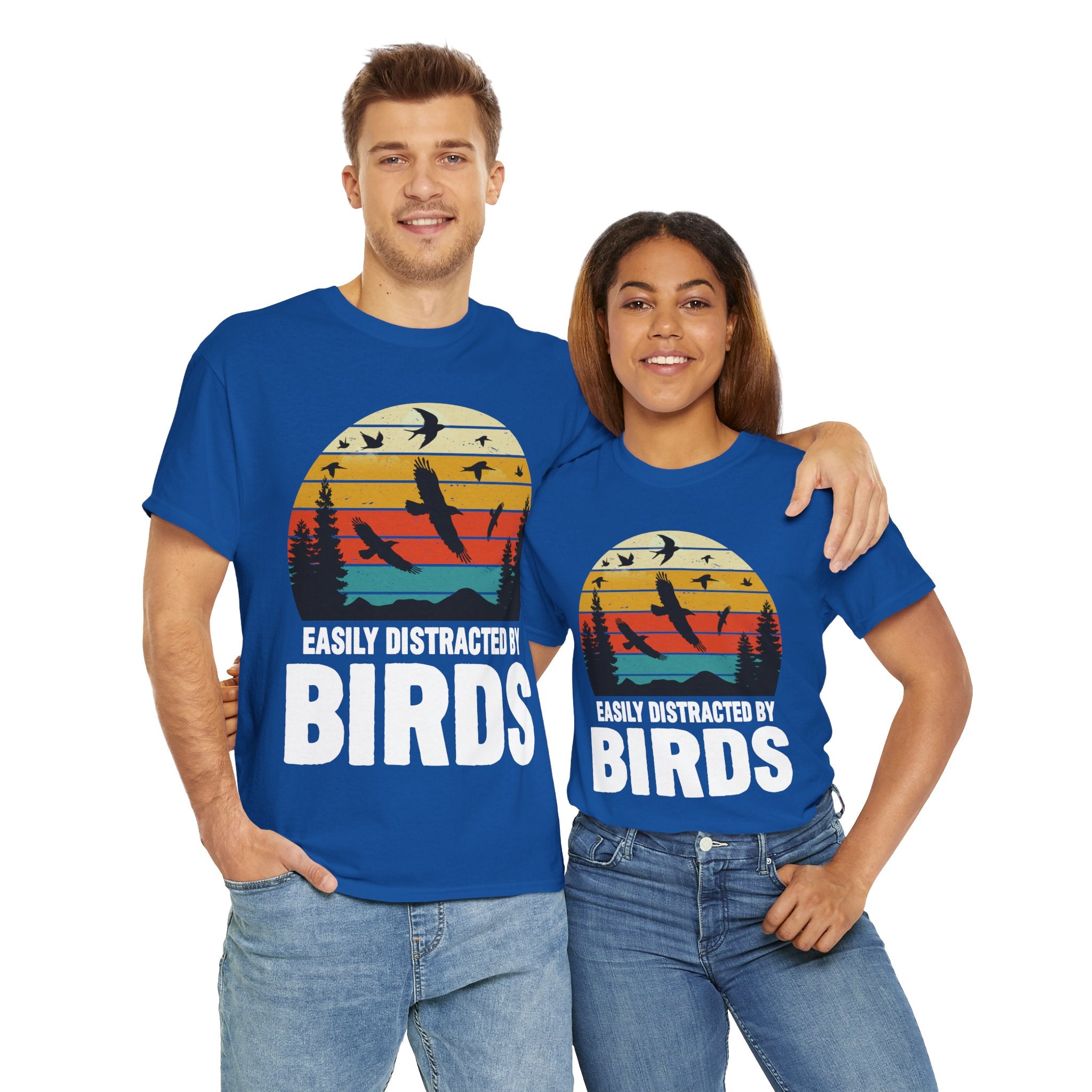 Retro Birds Lover Tee - Distracted Design