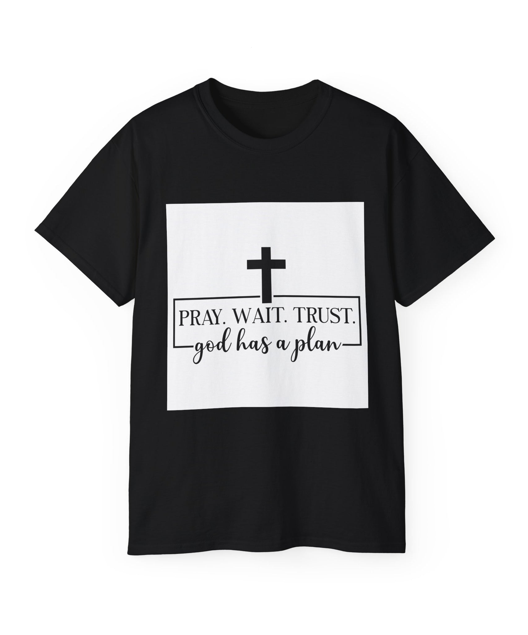 Unisex God has a plan Tee - Inspirational Casual Wear, Christian T-Shirt, Motivational Gift, Faith-Based Apparel, Everyday Comfort