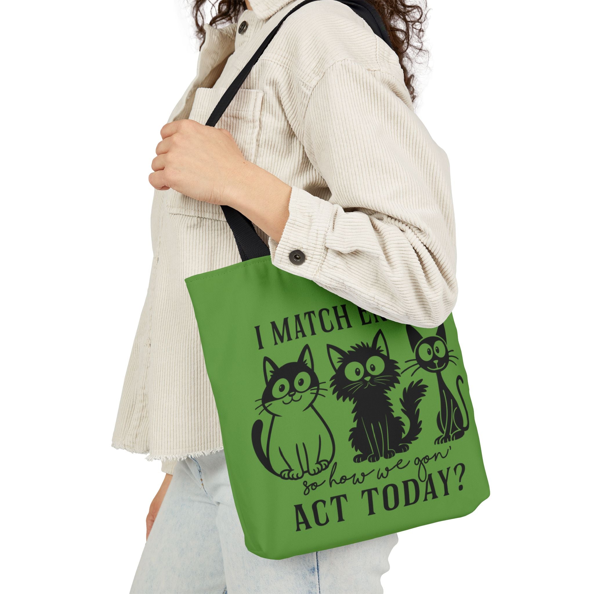 Reusable Green Tote – Cat Lover’s Gift | Gallory Hive