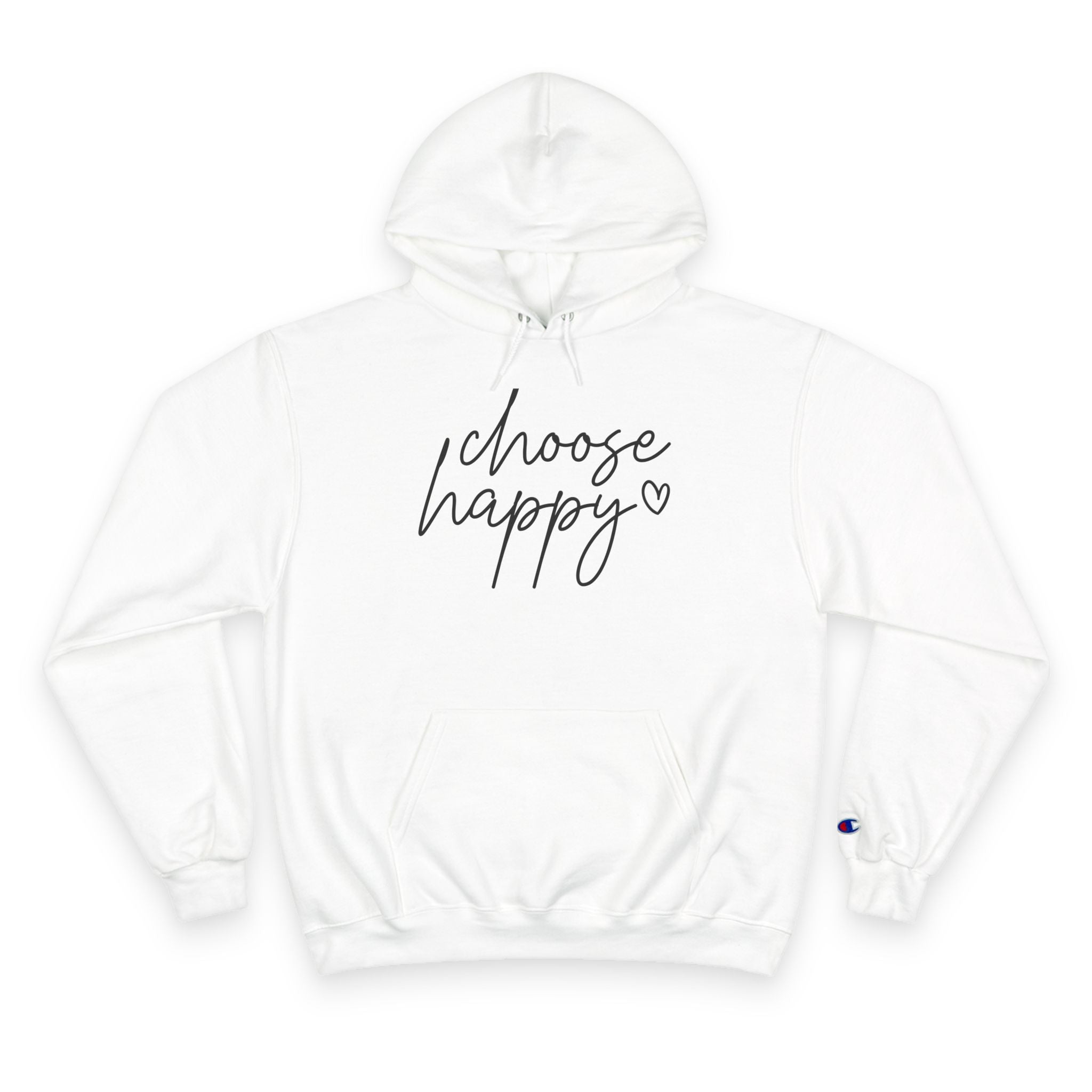 Unisex Hoodie – Choose Happy Minimalist Print