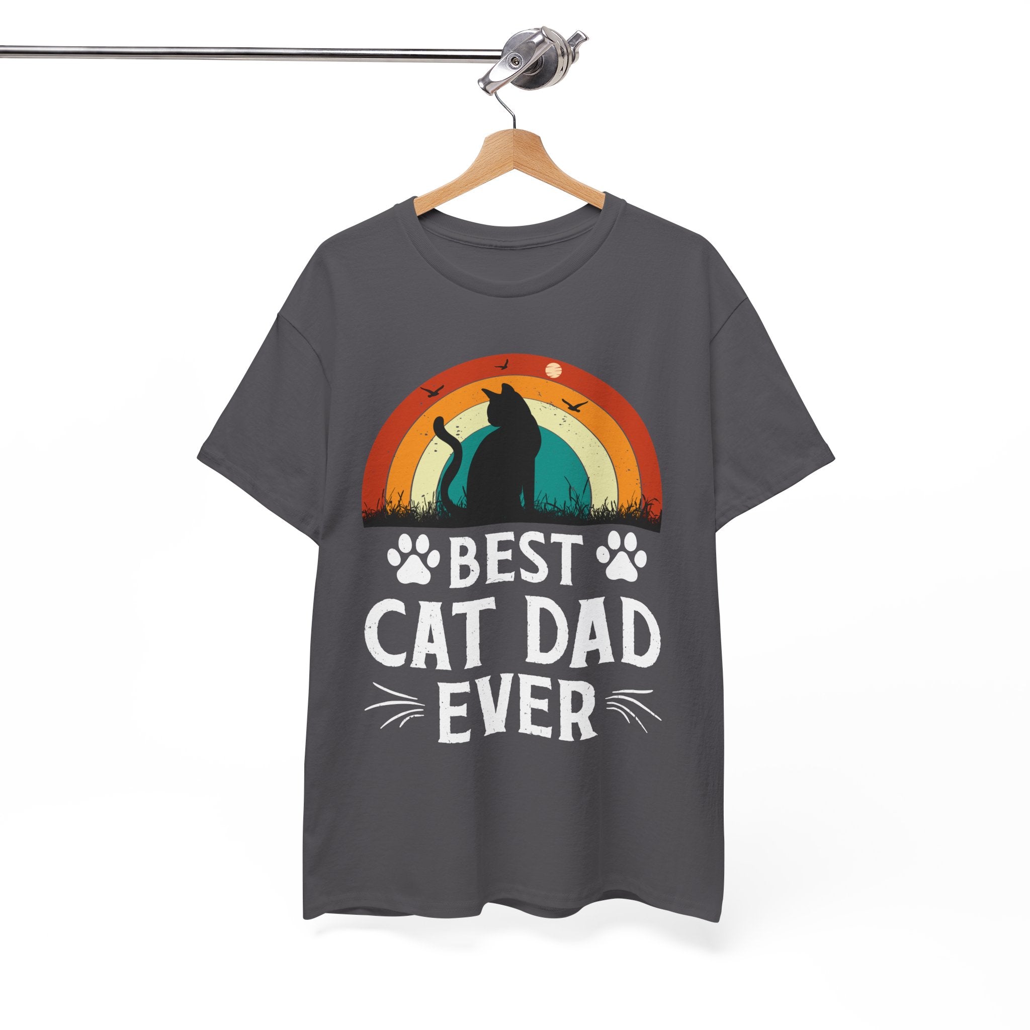 Best Cat Dad Ever T-Shirt Retro | Gallory Hive