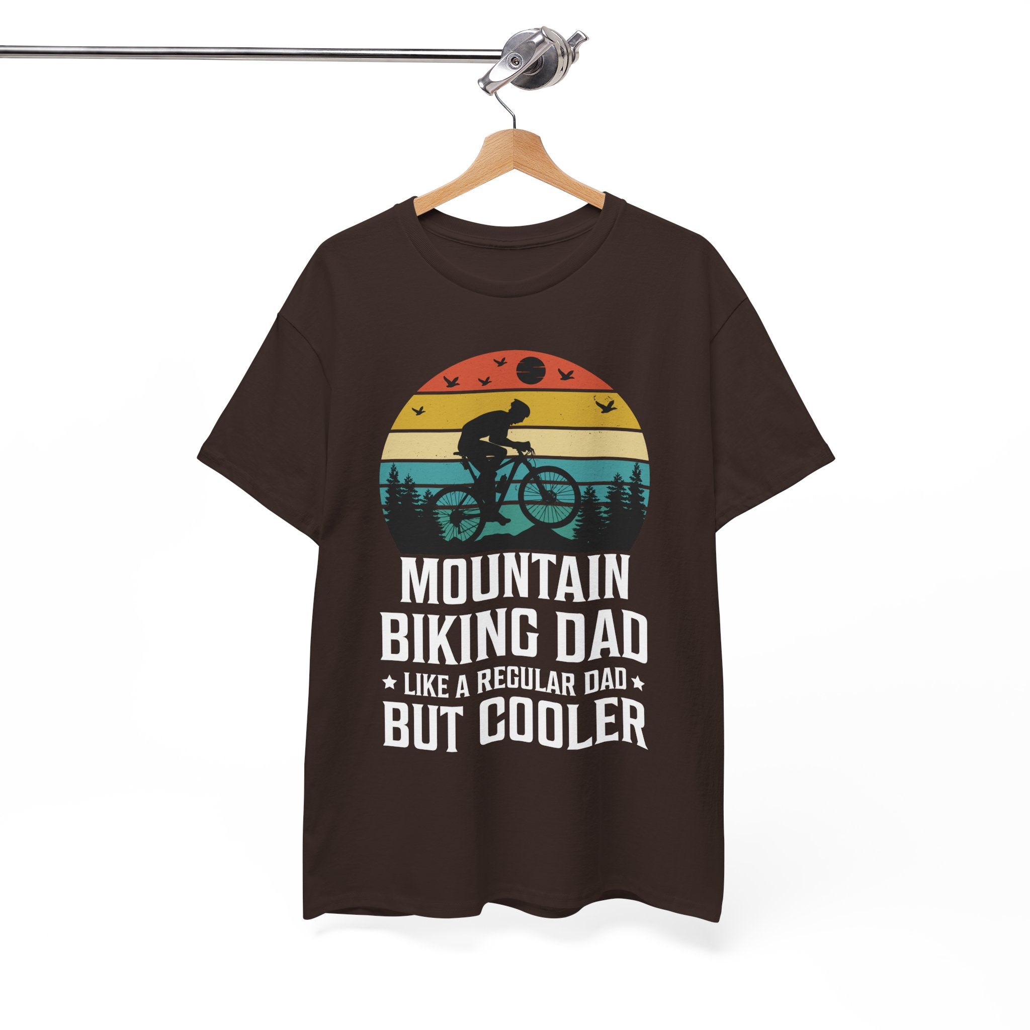 Retro Mountain Biking Dad Tee - Unique Gift Idea