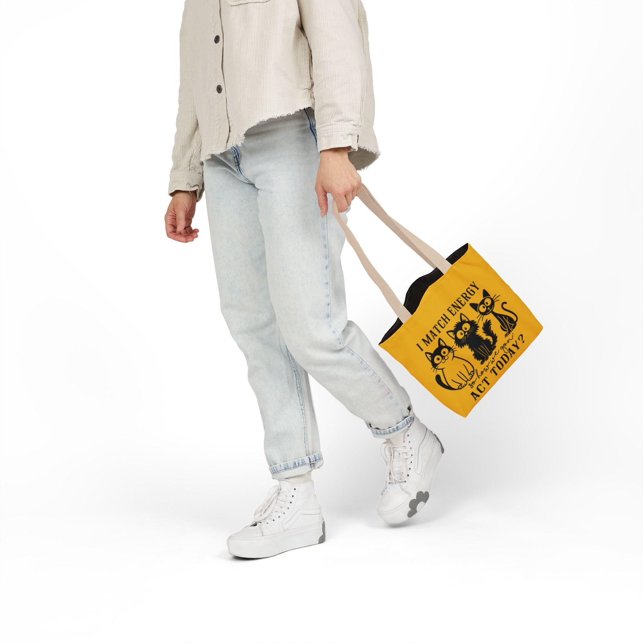 Cute Yellow Canvas Tote – Reusable Bag