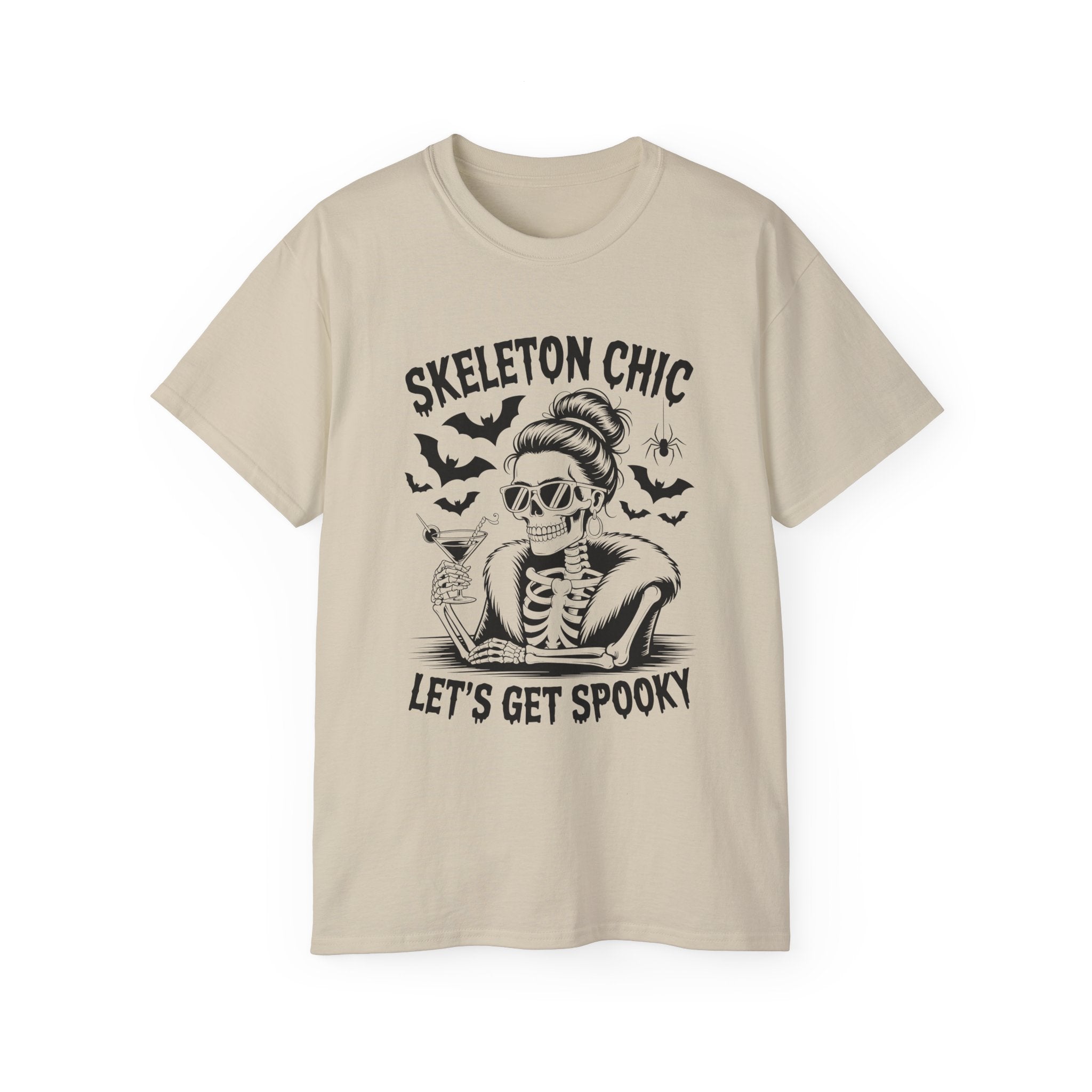 Vintage Rock Skeleton Halloween Shirt | Gallory Hive