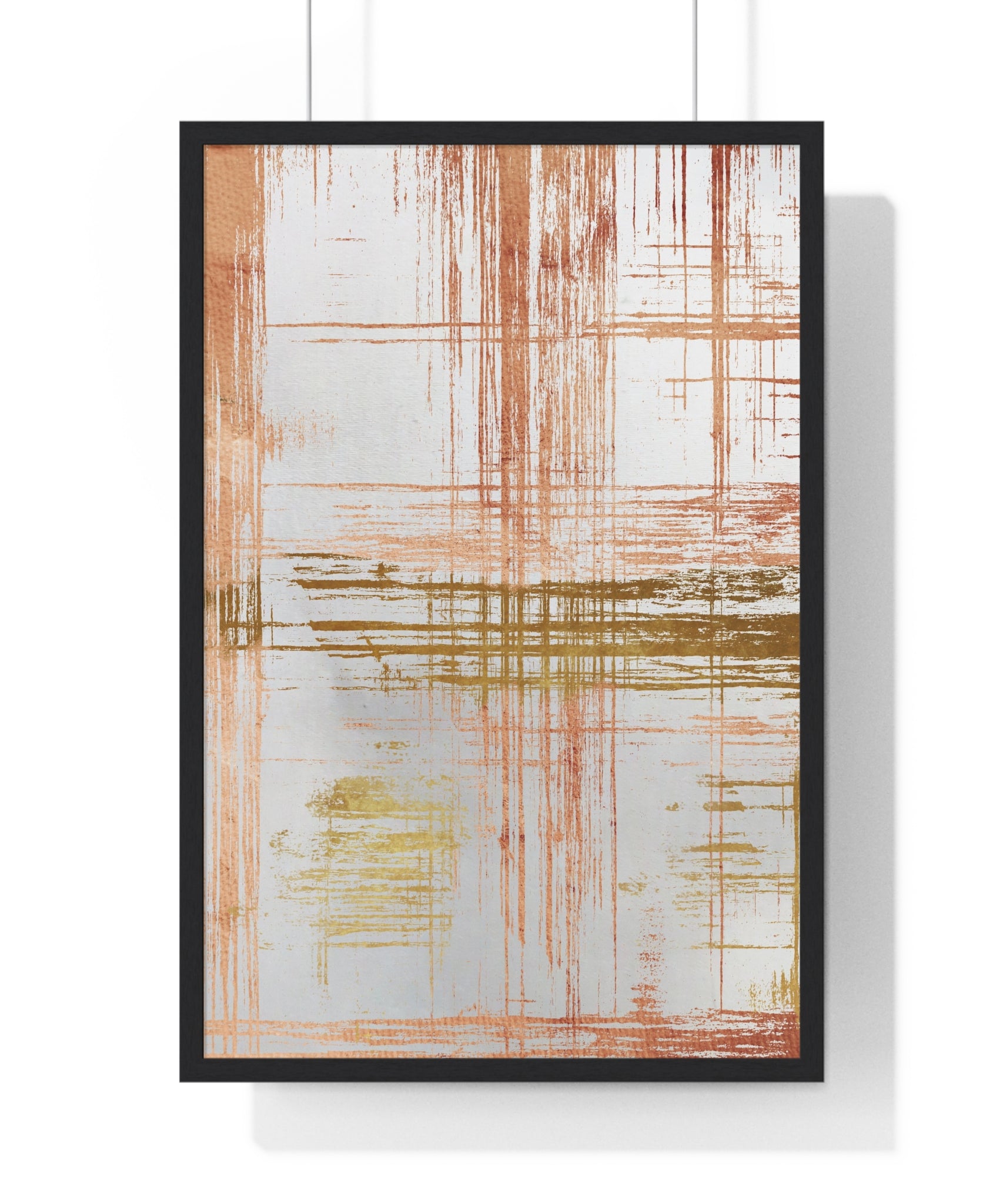 Vivid Abstract Art Wooden Frame Poster - Modern Wall Art