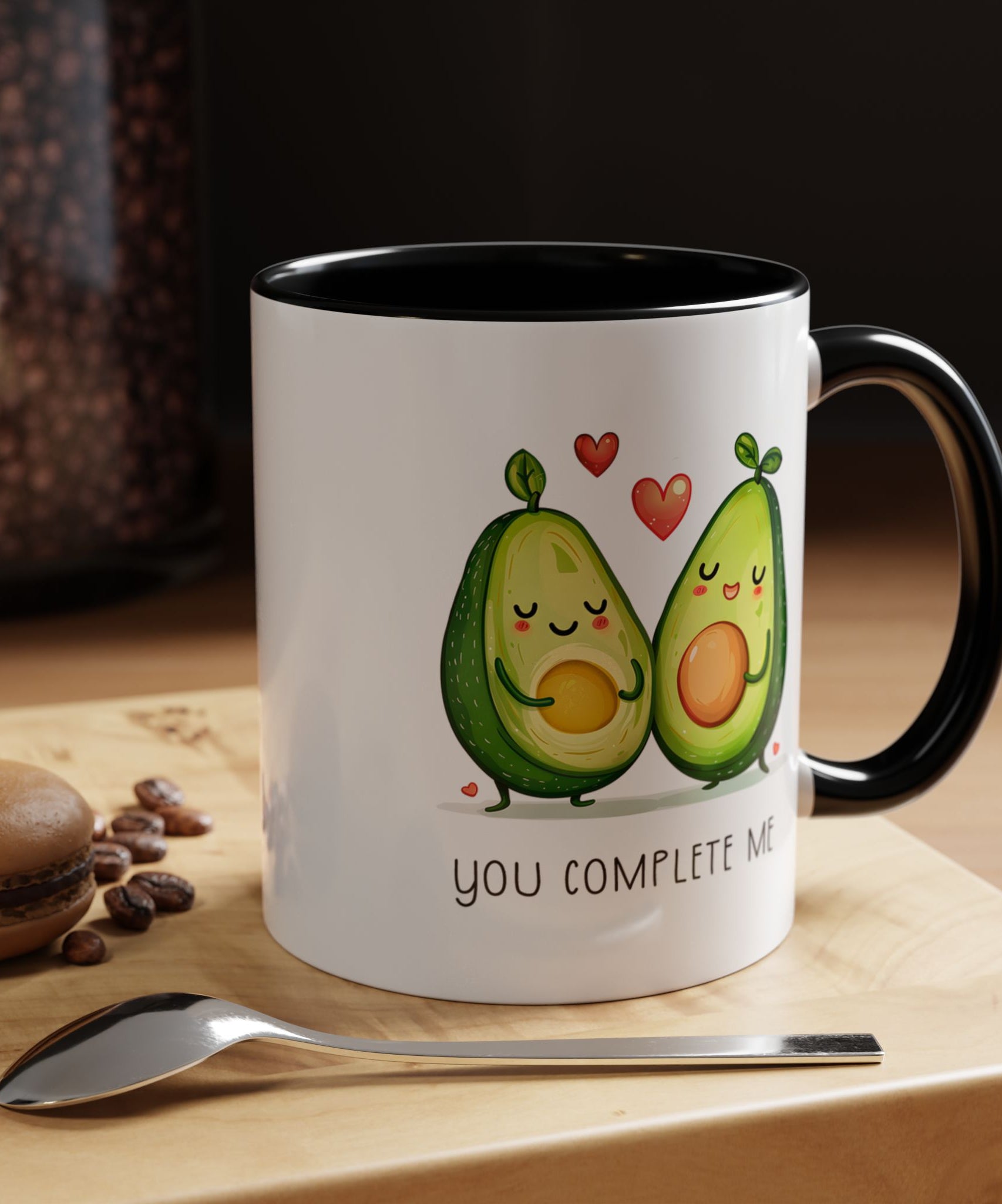 Funny Avocado Couple Ceramic Coffee Mug | Gallory Hive