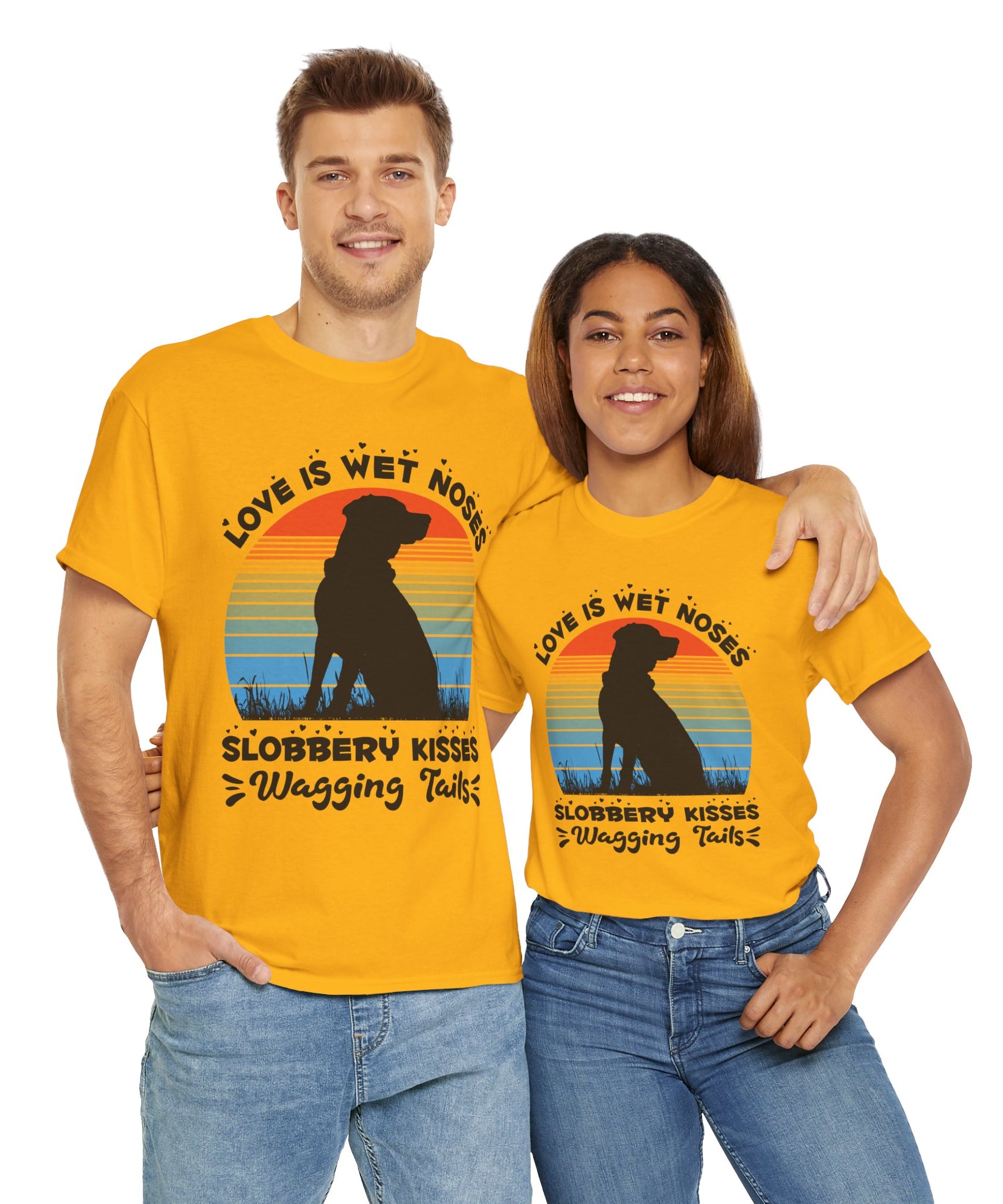 Funny Dog Lover Graphic Tee - Wet Noses