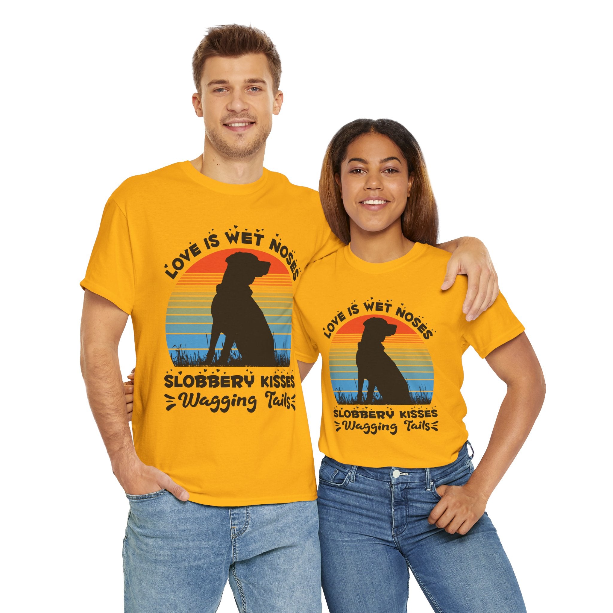 Funny Dog Lover Graphic Tee - Wet Noses