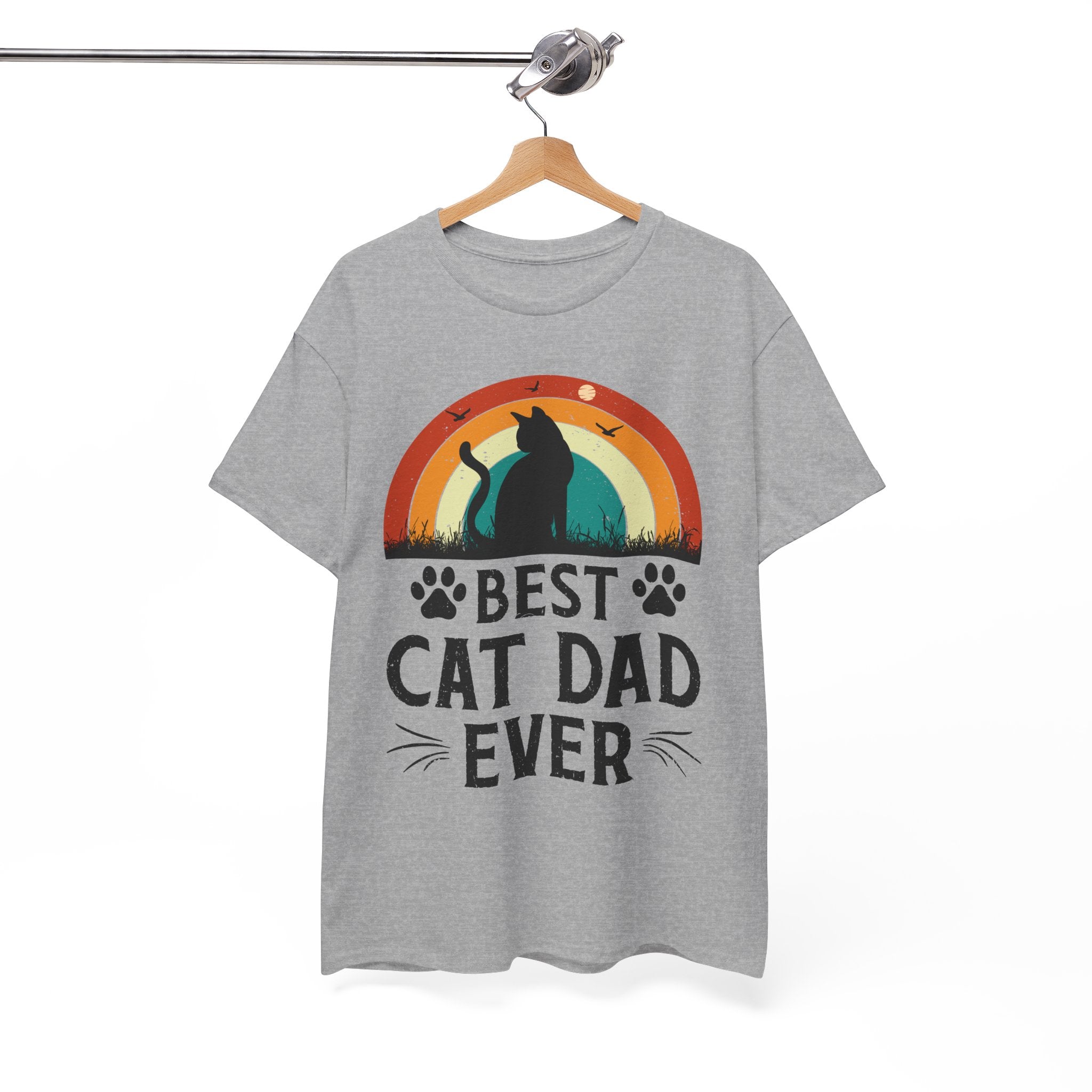 Best Cat Dad Ever T-Shirt Retro