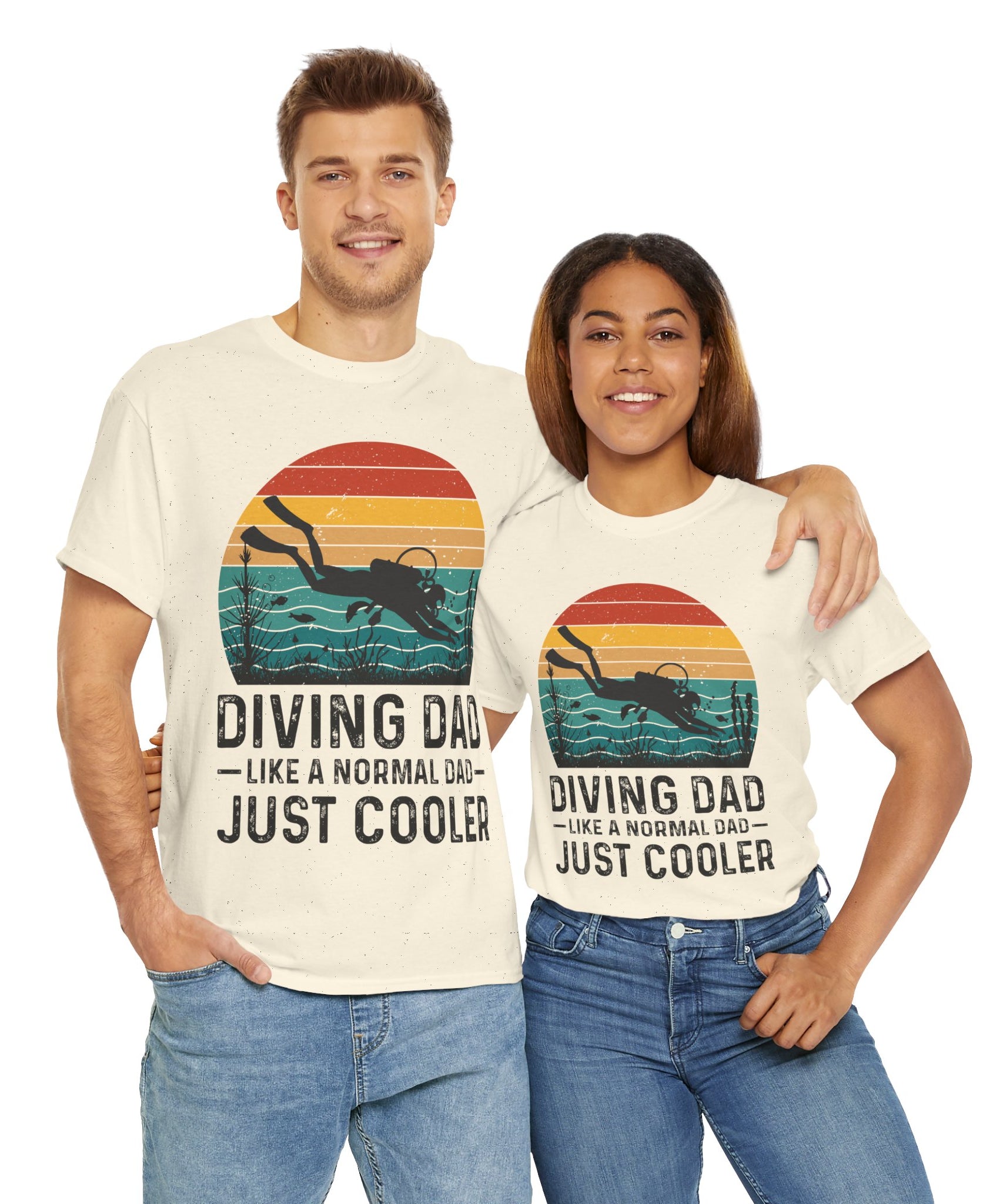 Diving Dad T-Shirt - Retro Scuba Design