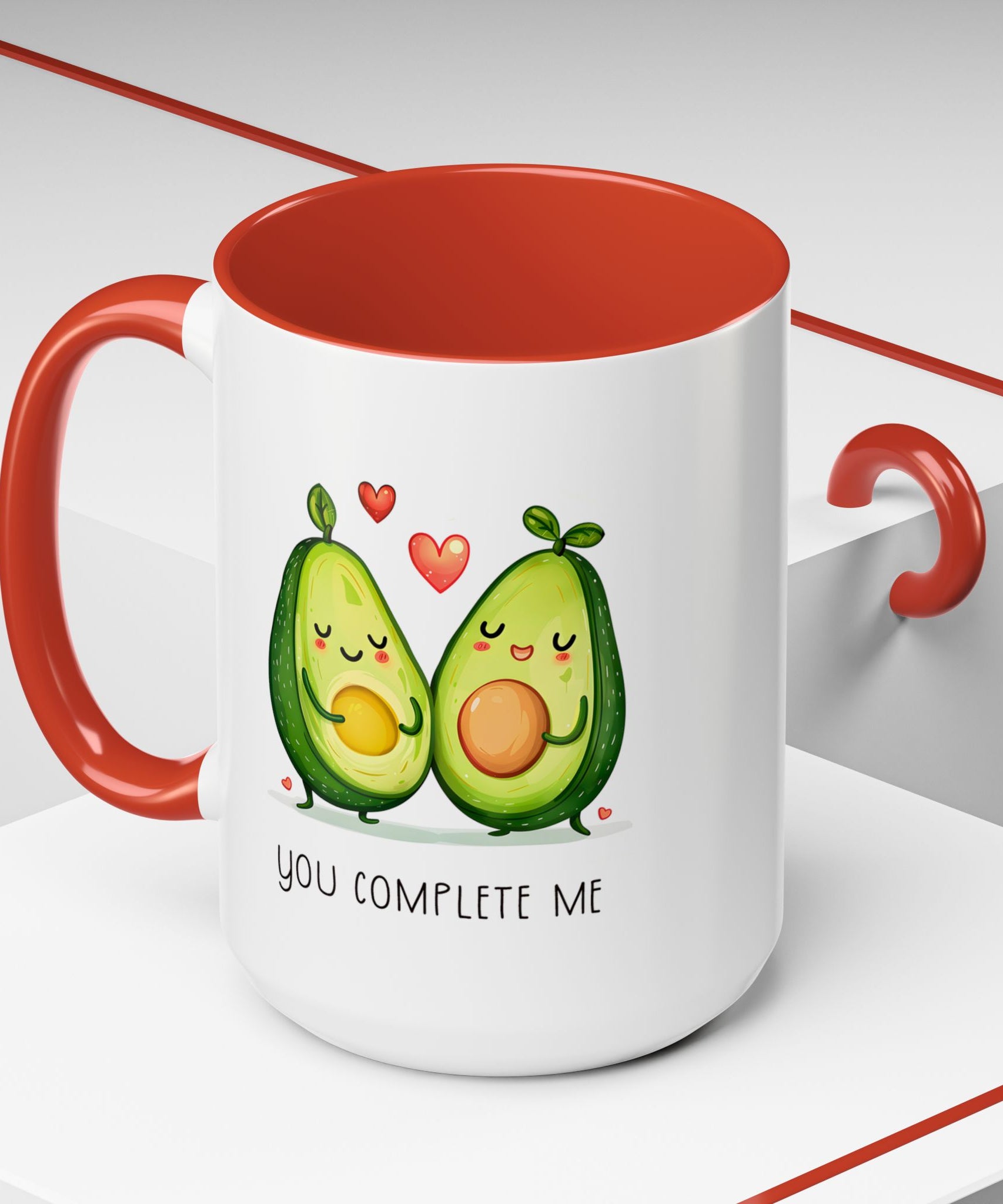 Funny Avocado Couple Ceramic Coffee Mug | Gallory Hive
