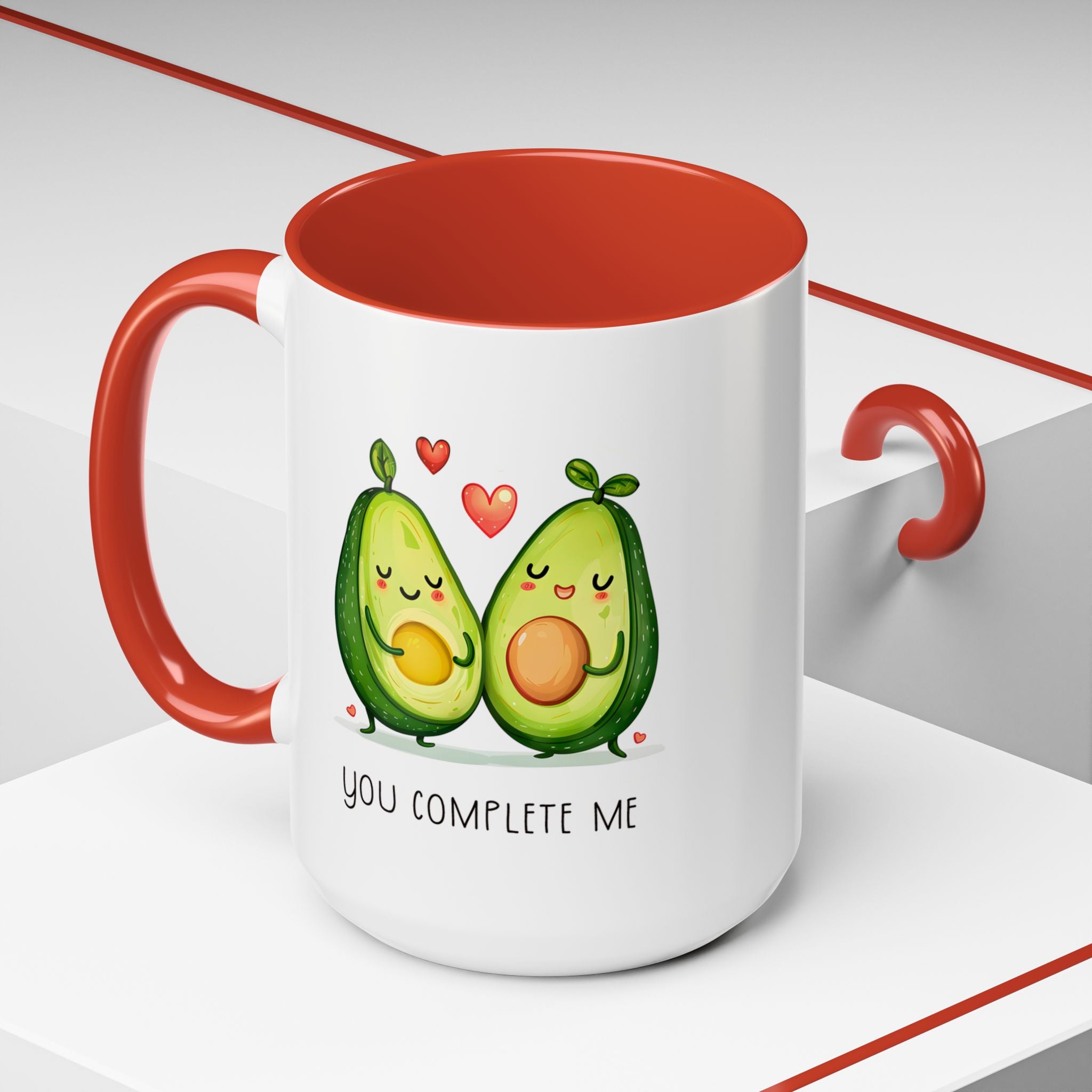 Funny Avocado Couple Ceramic Coffee Mug | Gallory Hive