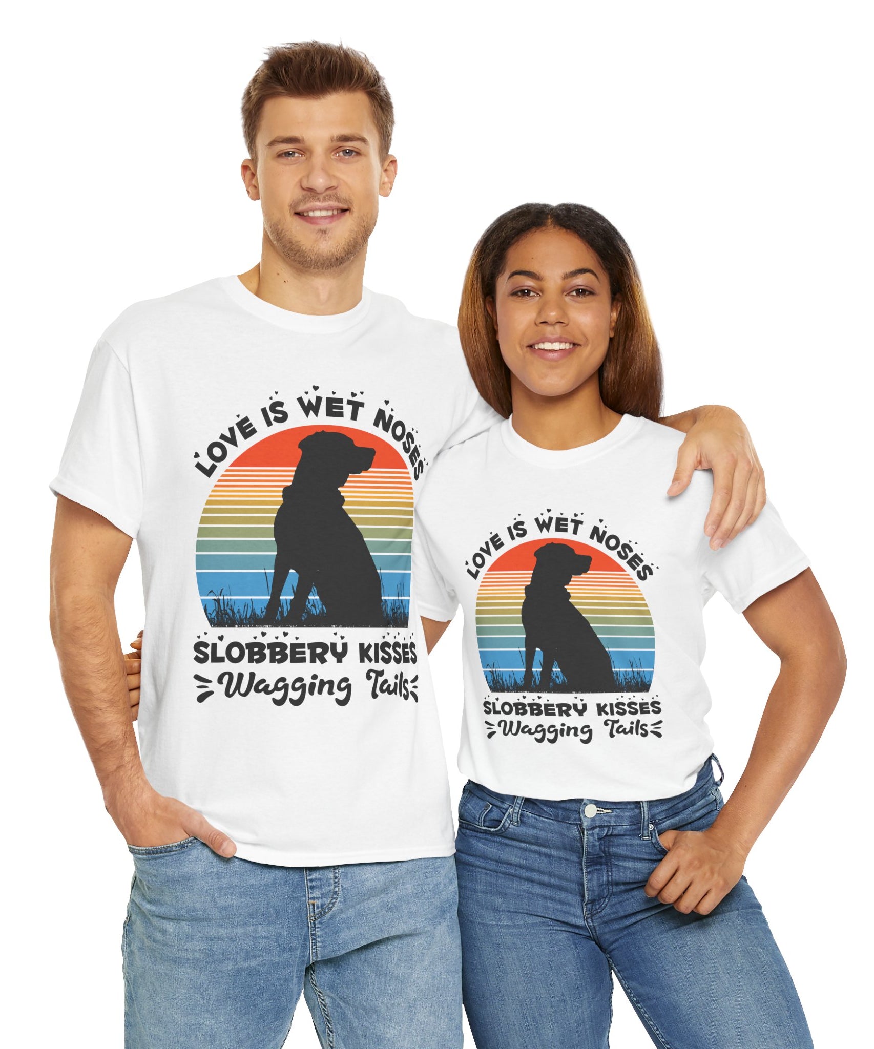 Funny Dog Lover Graphic Tee - Wet Noses