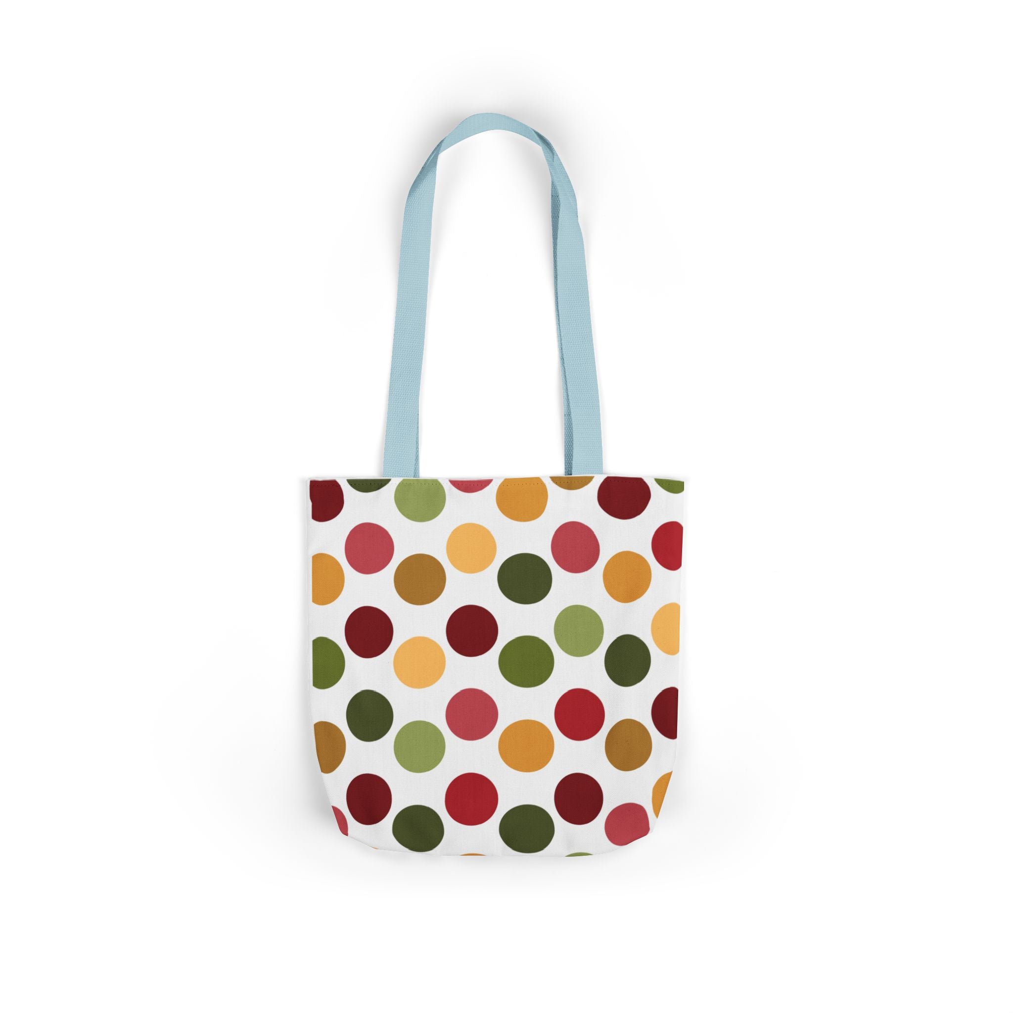 Colorful Polka Dot Canvas Tote Bag