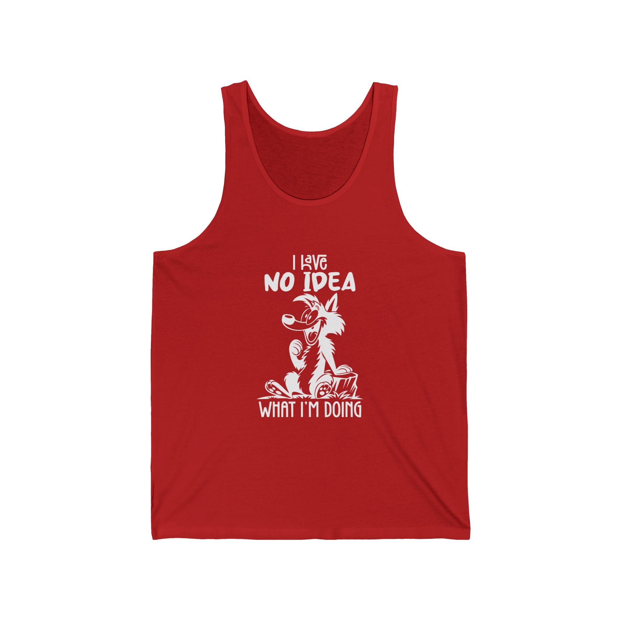 Hilarious Jersey Tank, Funny Graphic Tank Top for Summer, Gift for Dog Lovers, Casual Wear for Every Occasion, Unique Dog-Themed Apparel