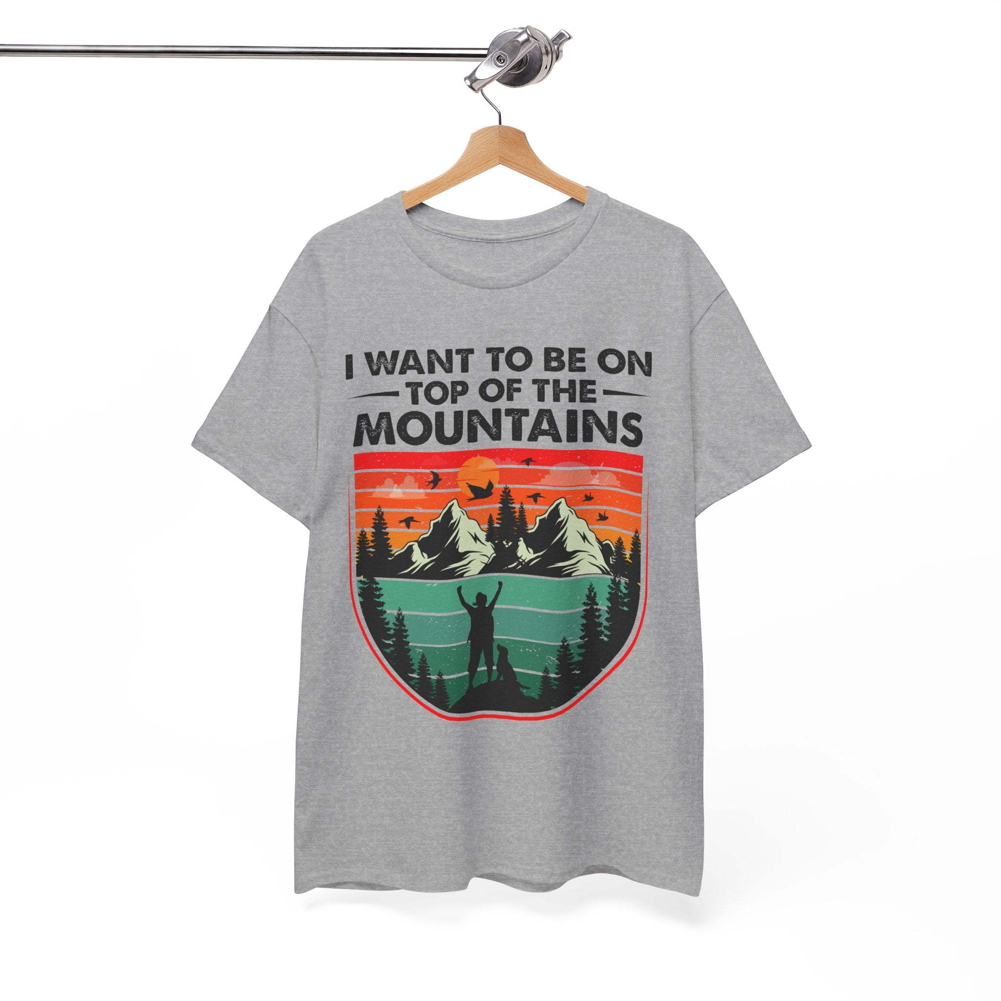 Retro Mountains T-Shirt - Adventure Vibes Tee