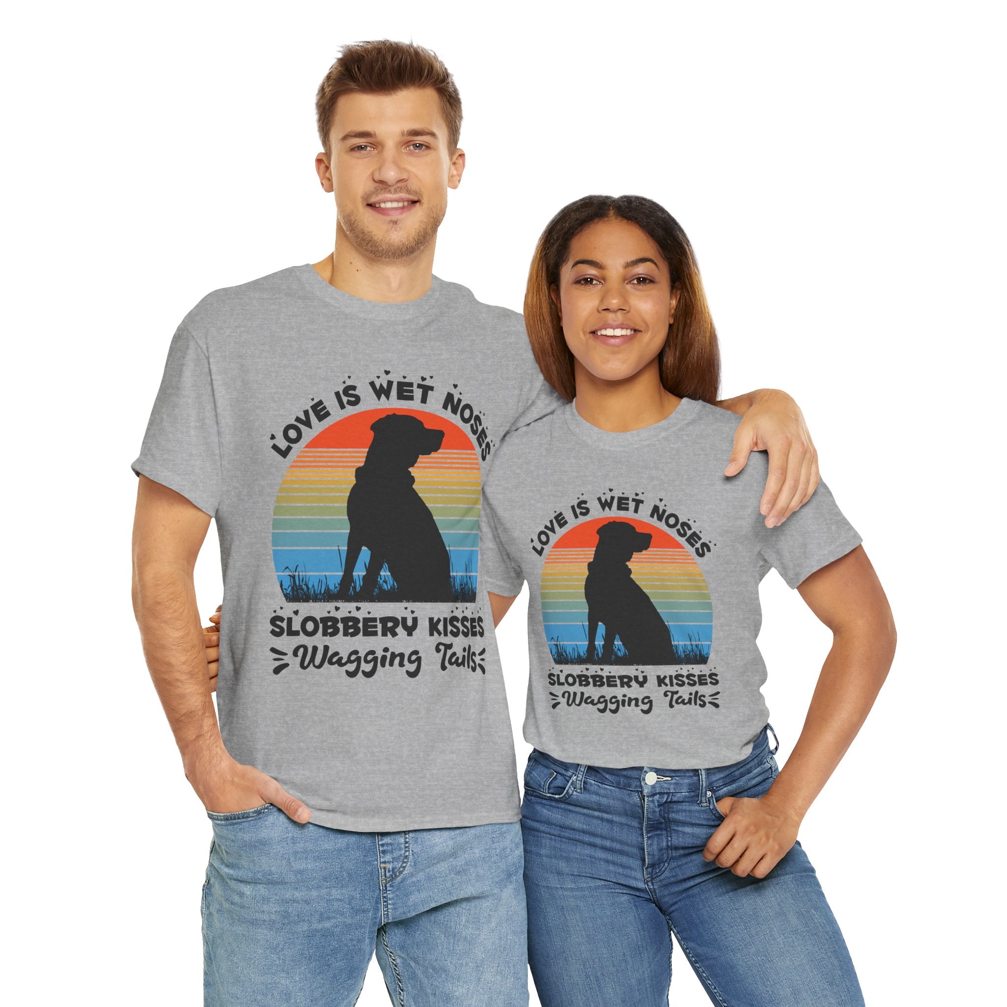 Funny Dog Lover Graphic Tee - Wet Noses