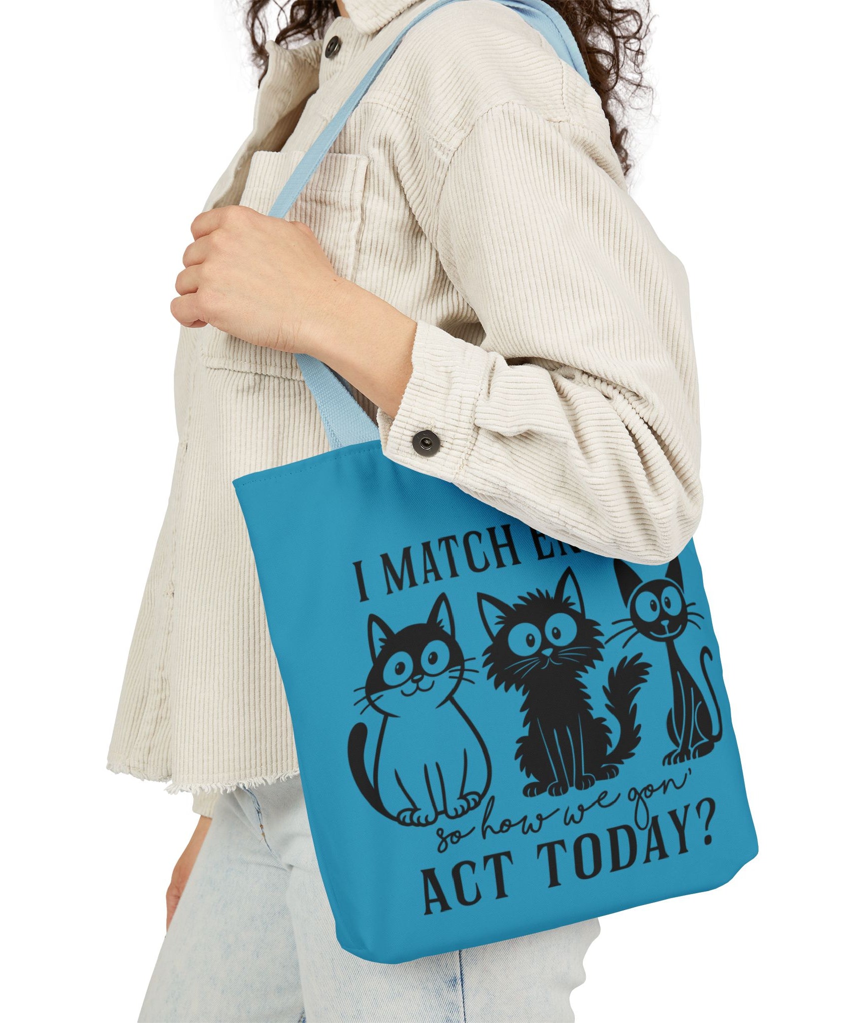 Cute Turquoise Canvas Tote – Reusable Bag | Gallory Hive
