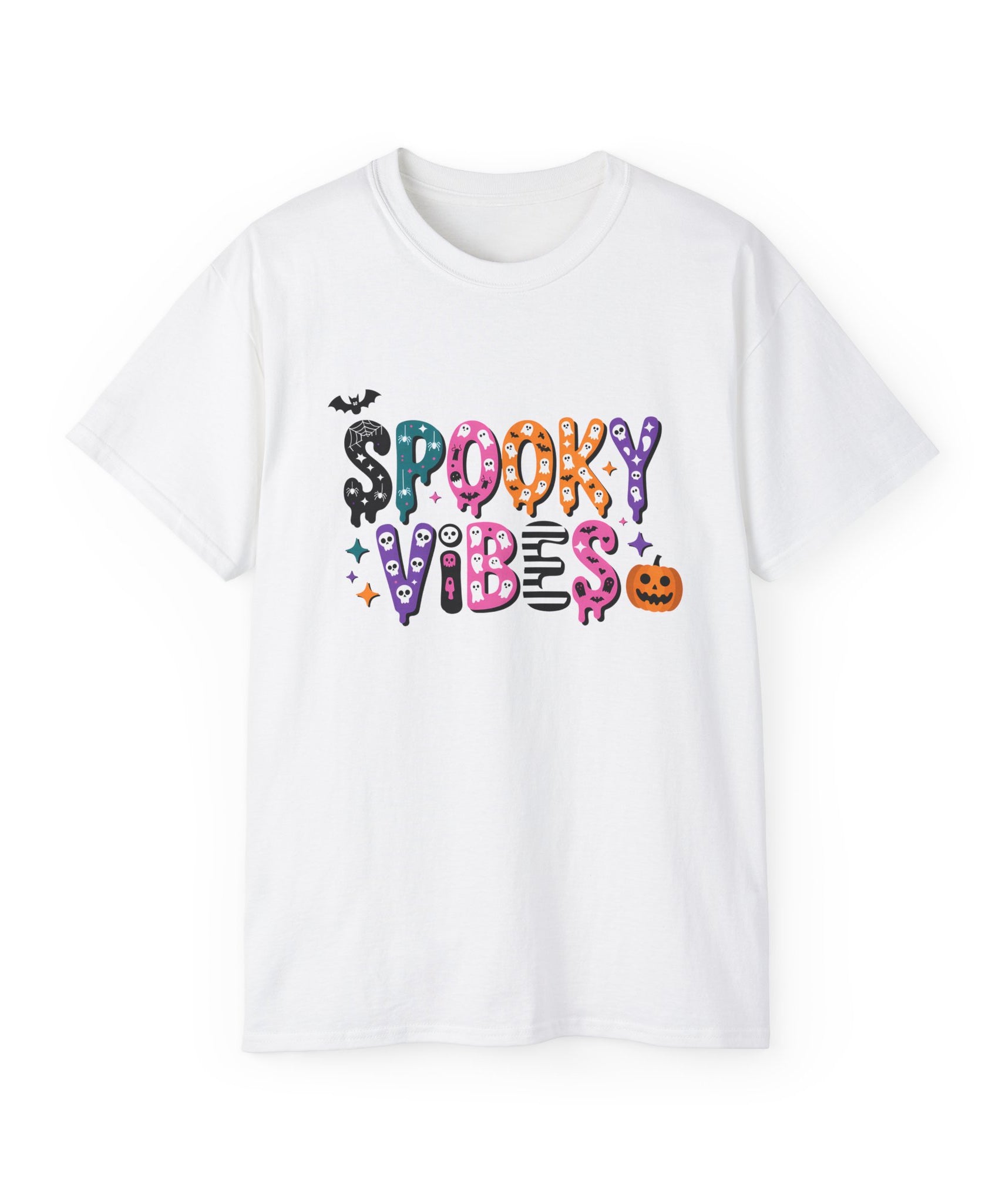 Halloween Spooky Vibes Graphic Tee | Gallory Hive