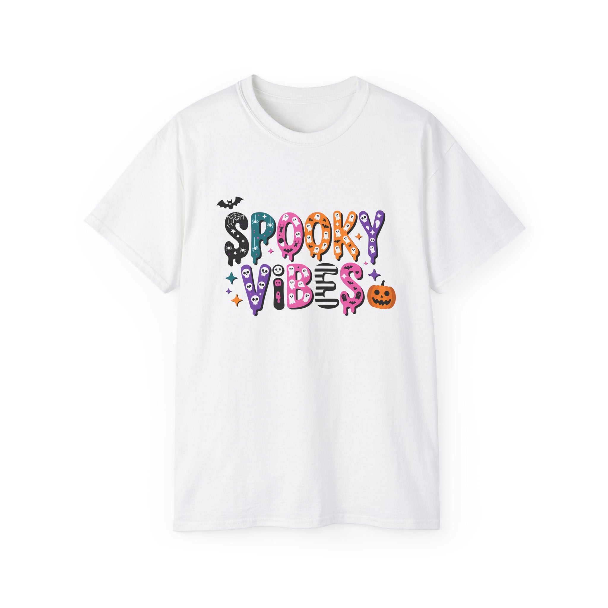Halloween Spooky Vibes Graphic Tee | Gallory Hive