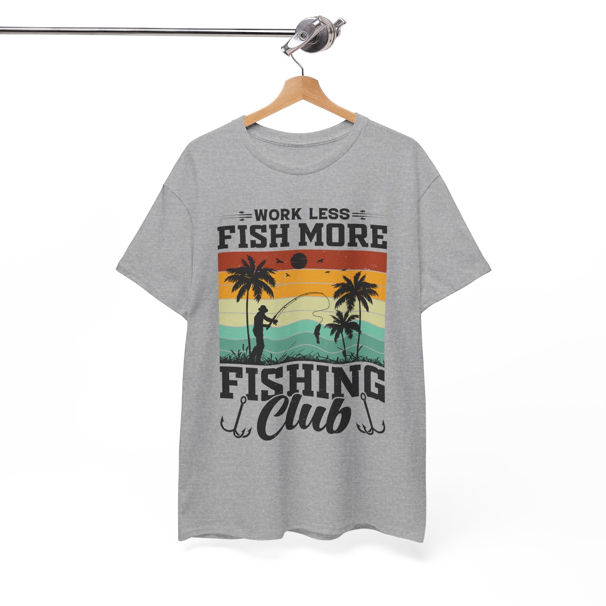 Retro Fisherman Sunset T-Shirt | Gallory Hive