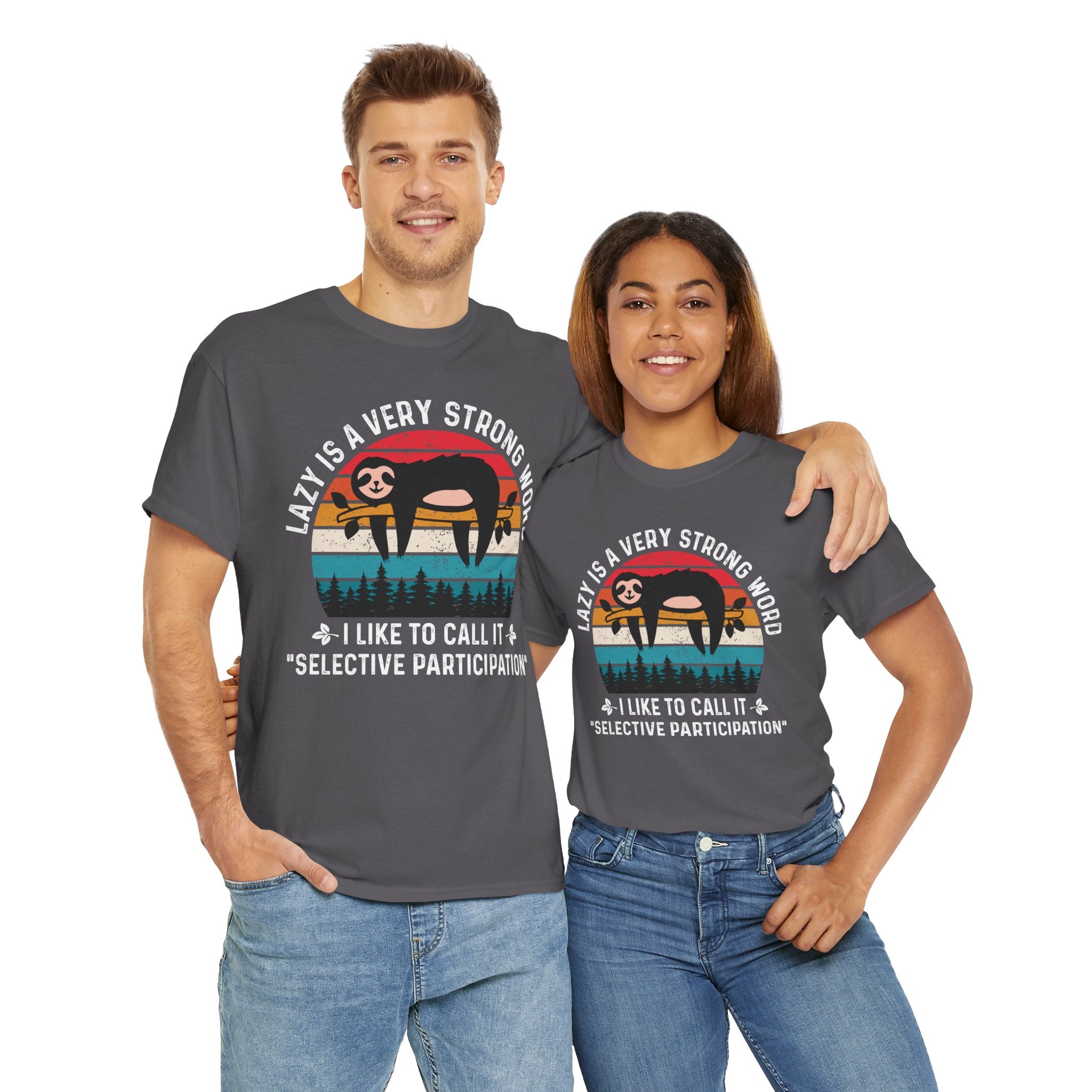 Sloth Hiking Team Retro Sunset Tee