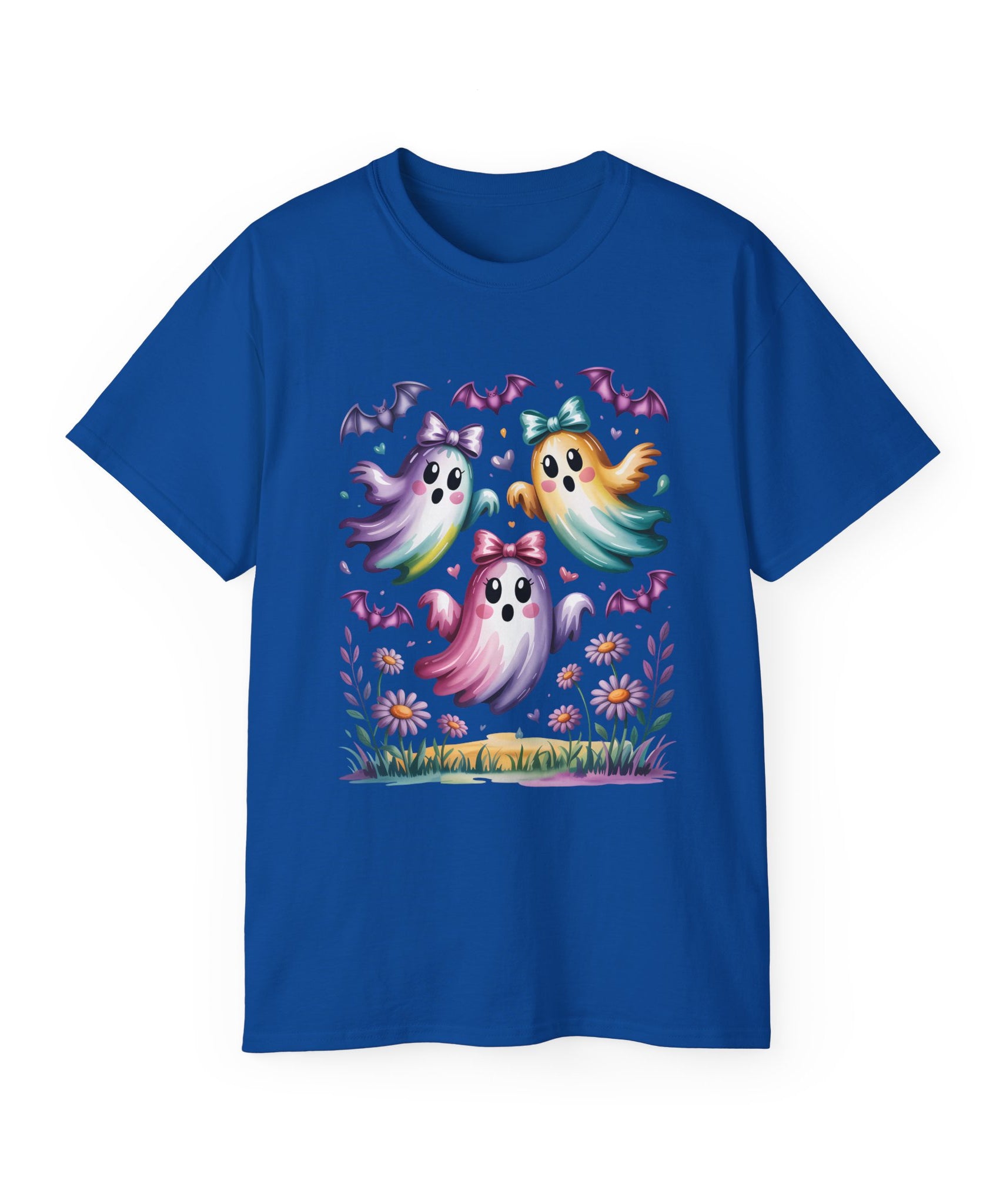 Floral Halloween Ghost Shirt – Kawaii Style