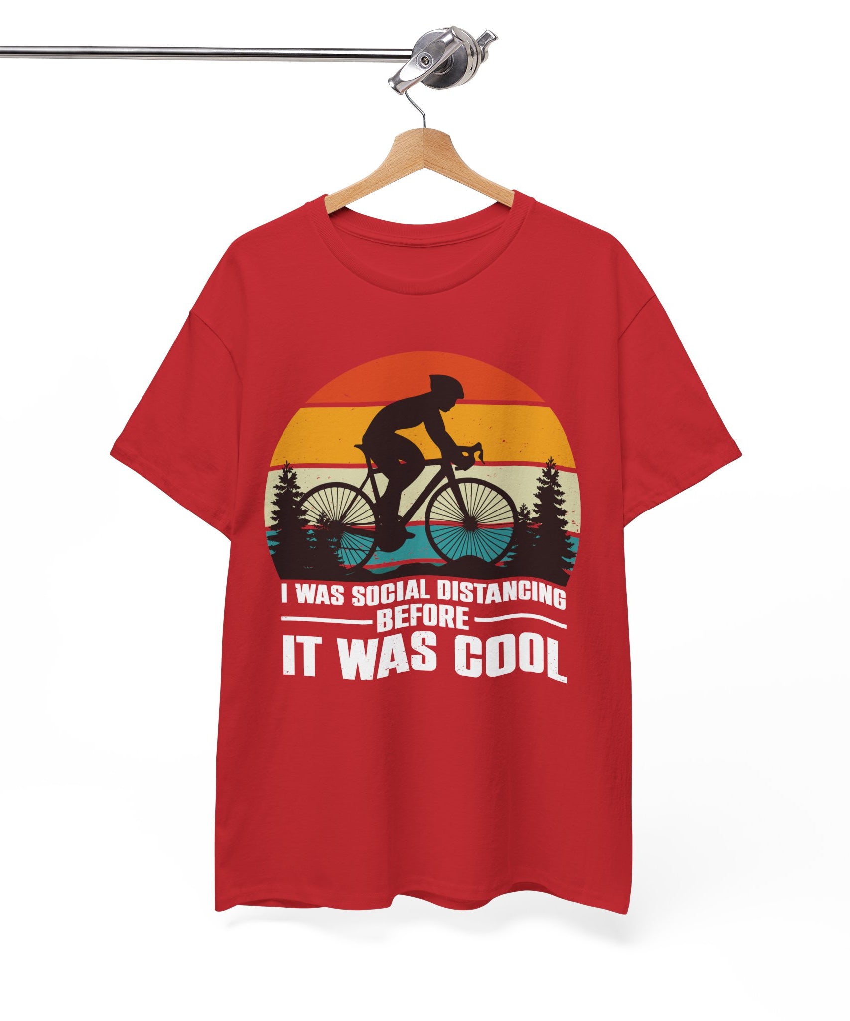 Retro Social Distancing Cyclist Tee