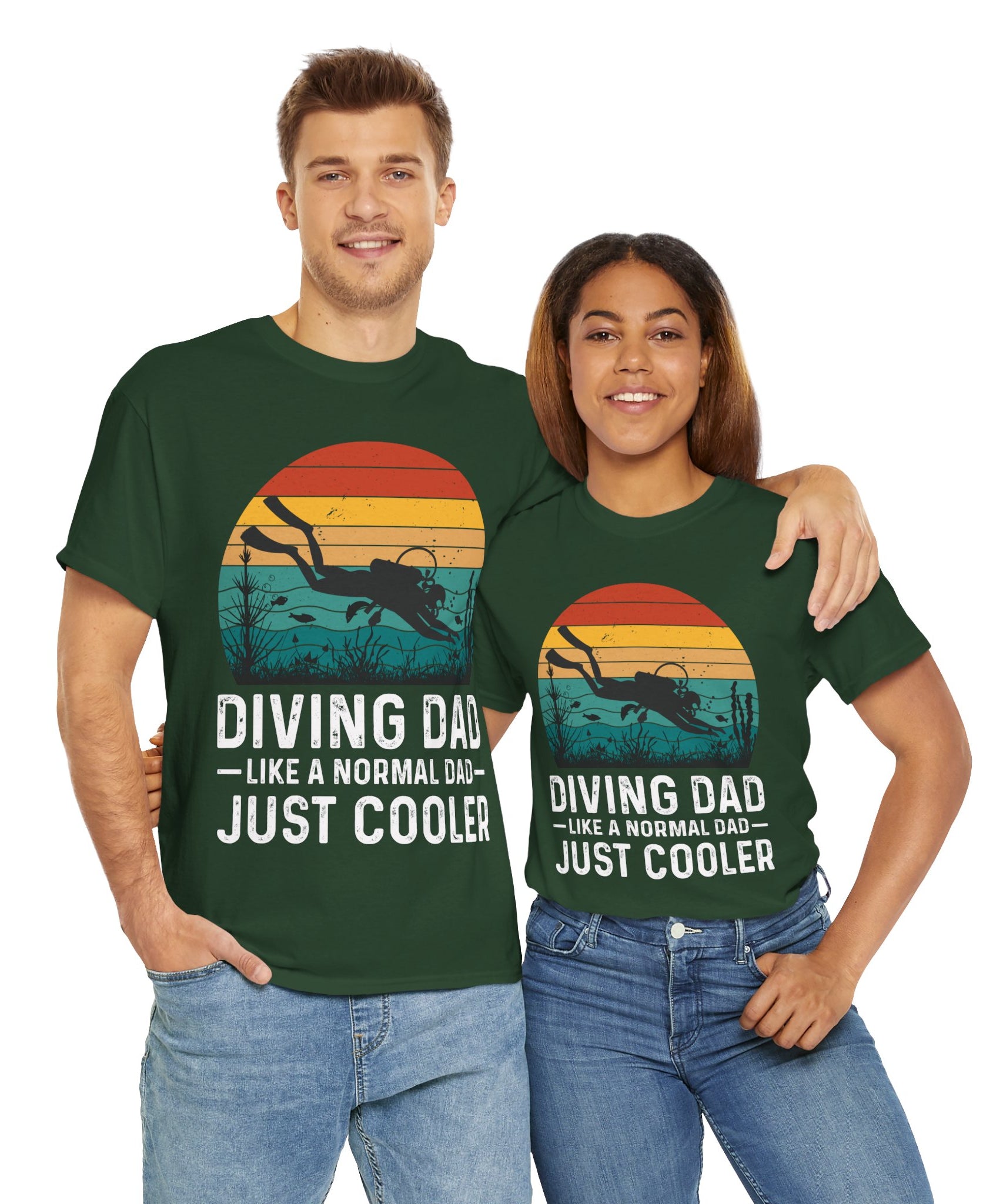 Diving Dad T-Shirt - Retro Scuba Design