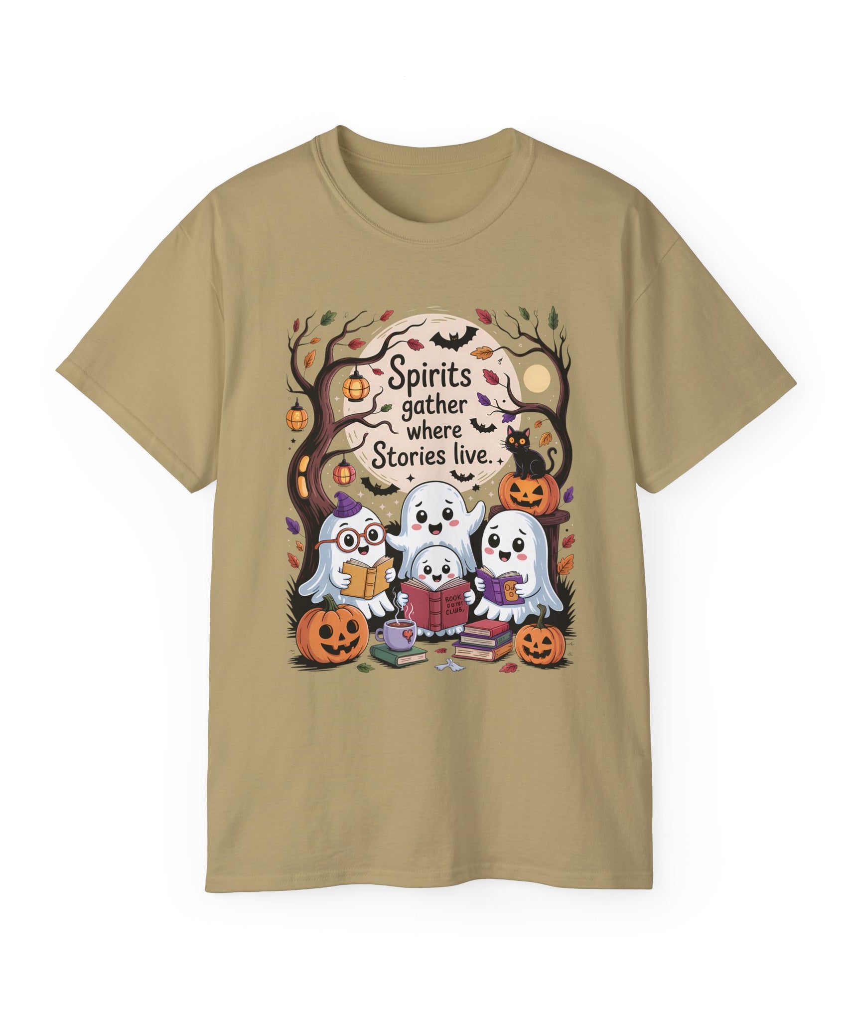 Halloween Ghost Book Club Tee