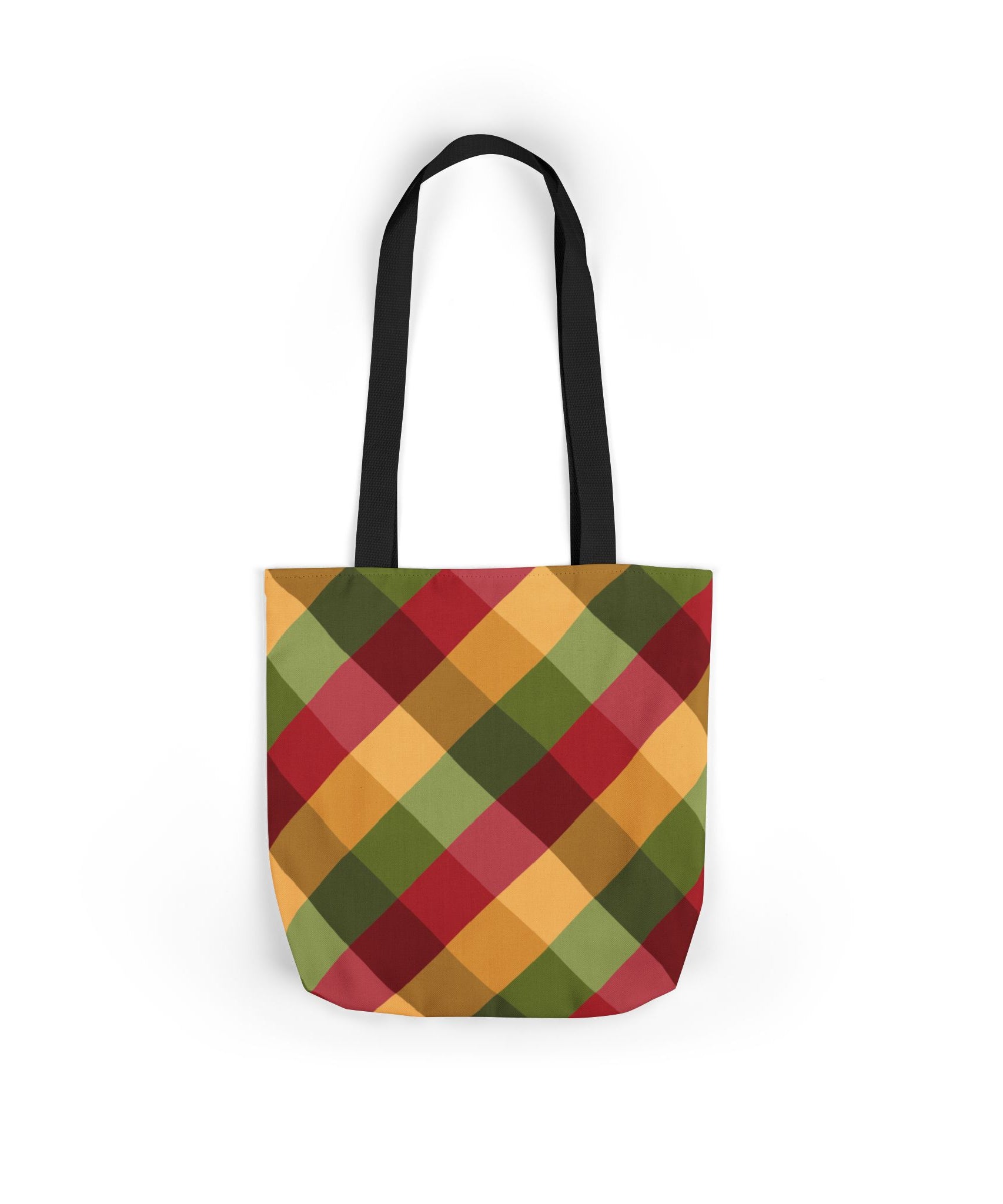 Vibrant Geometric Angle Design Canvas Tote