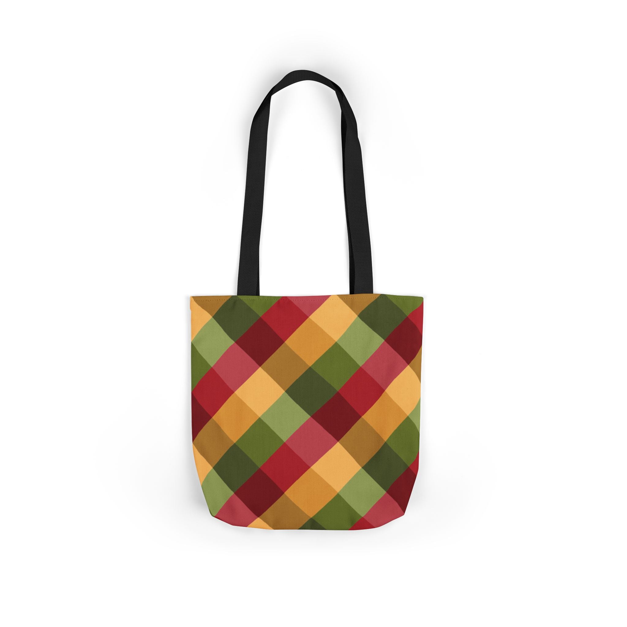 Vibrant Geometric Angle Design Canvas Tote