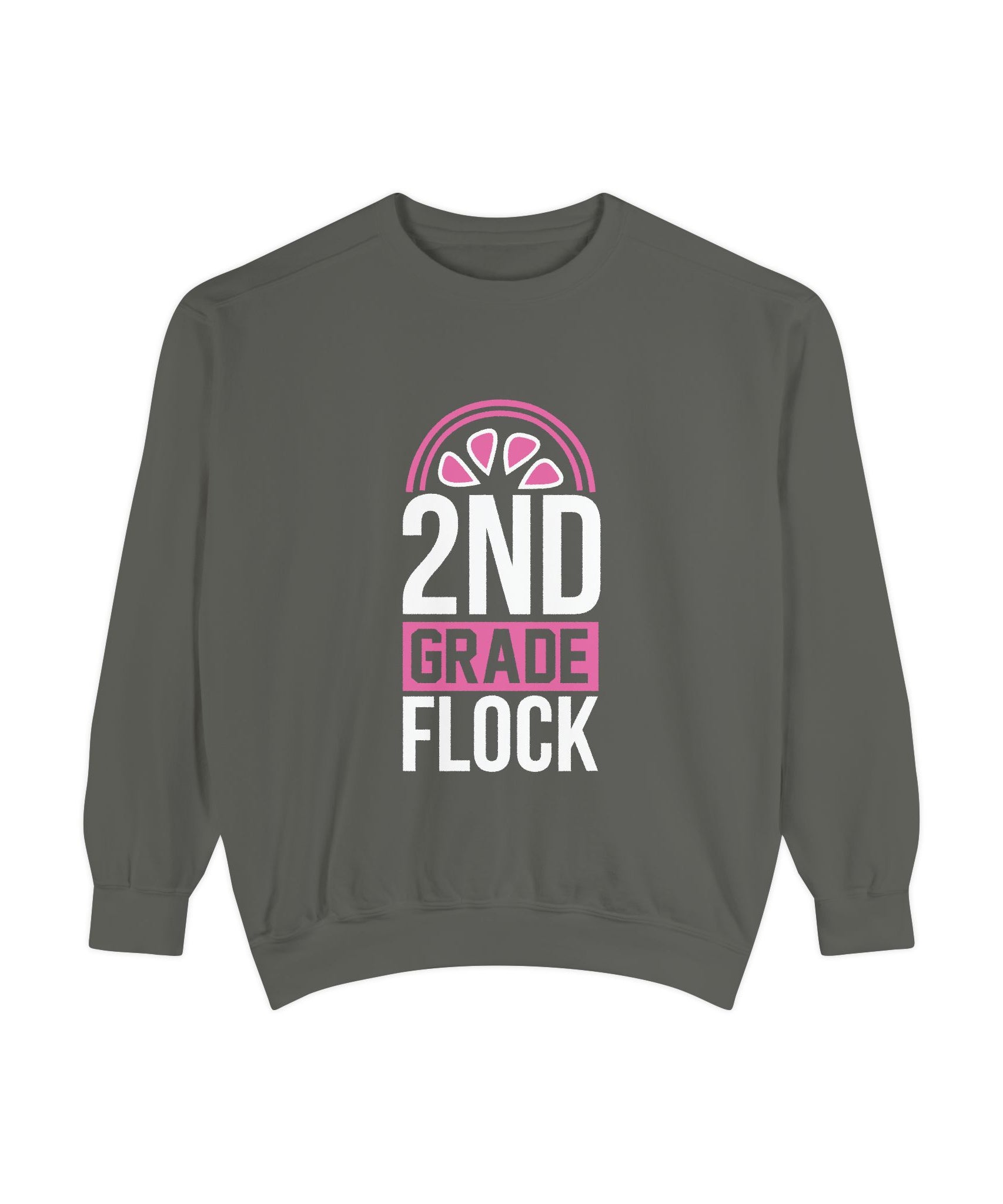Unisex 2nd Grade Flock Sweatshirt | Perfect for Teachers, Back to School, Classroom, Gift for Kids, Cozy Style