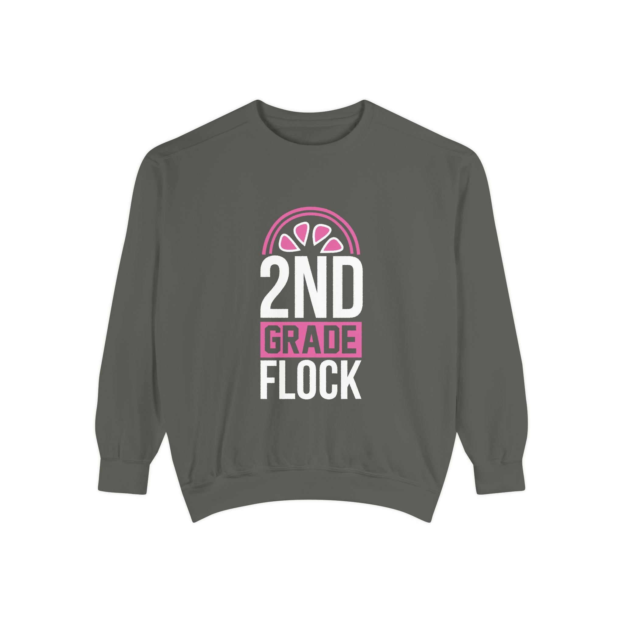 Unisex 2nd Grade Flock Sweatshirt | Perfect for Teachers, Back to School, Classroom, Gift for Kids, Cozy Style